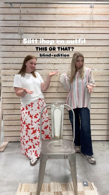Okej men hur kul sätt att slänga ihop en outfit på var inte detta då?🤩 Att lämna det åt slumpen (kompisen) liksom💁🏼‍♀️✨

Priser på alla plagg ser ni i videon🥳

Vi tackar @trendhousevmo för inspirationen🫶🏼

#presentshopenkinnarp #skoshopenkinnarp