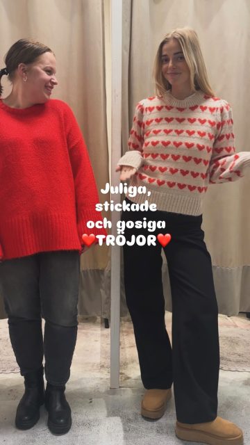 Med mindre än två veckor kvar till julafton vill vi tipsa om dessa fina stickade tröjor✨❤️
Hur mysigt att sitta och äta tomtegröt i dessa?🎅🏼

Priser ser ni i videon🌟

#presentshopenkinnarp