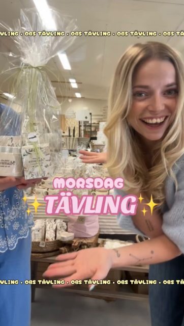 ✨Hallihallå det är TÄVLINGSDAGS✨
woopwoop!!!!!

För att fira mors dag lite extra så tävlar vi nu ut en superfin present att ge till någon som du tycker förtjänar den på söndag🩷🩷

All info hittar ni i videon men vi sammanfattar även tävlingsreglerna här👇🏼
• Tagga någon du tycker är en GRYM mamma
• Dela till din story (skicka printscreen om du har privat konto)
• Följ oss
✨✨✨

Lycka till gänget😍

#presentshopenkinnarp #skoshopenkinnarp