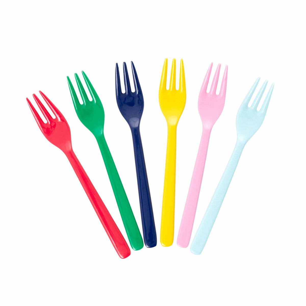 Melamine Cake Forks Favorite Colors