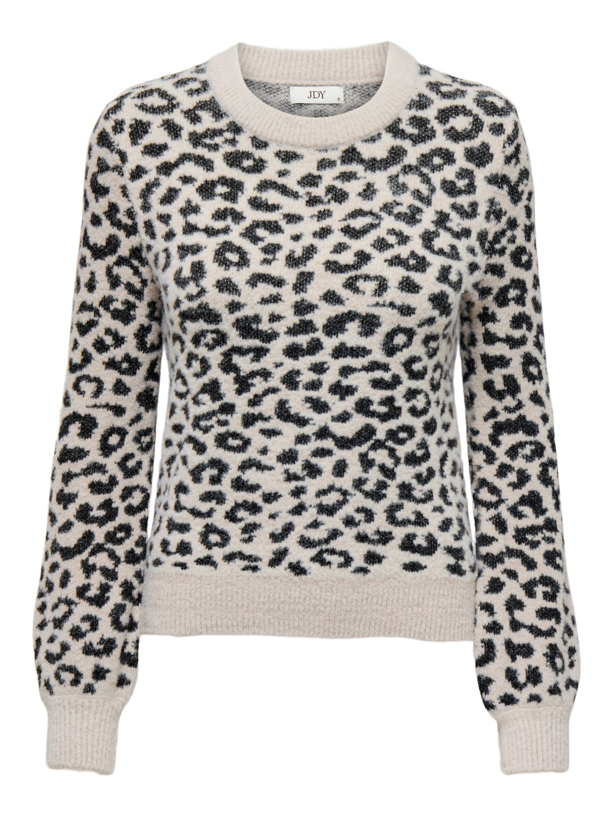 JDYLORRAINE ANIMAL L/S PULLOVER Cement Leopard