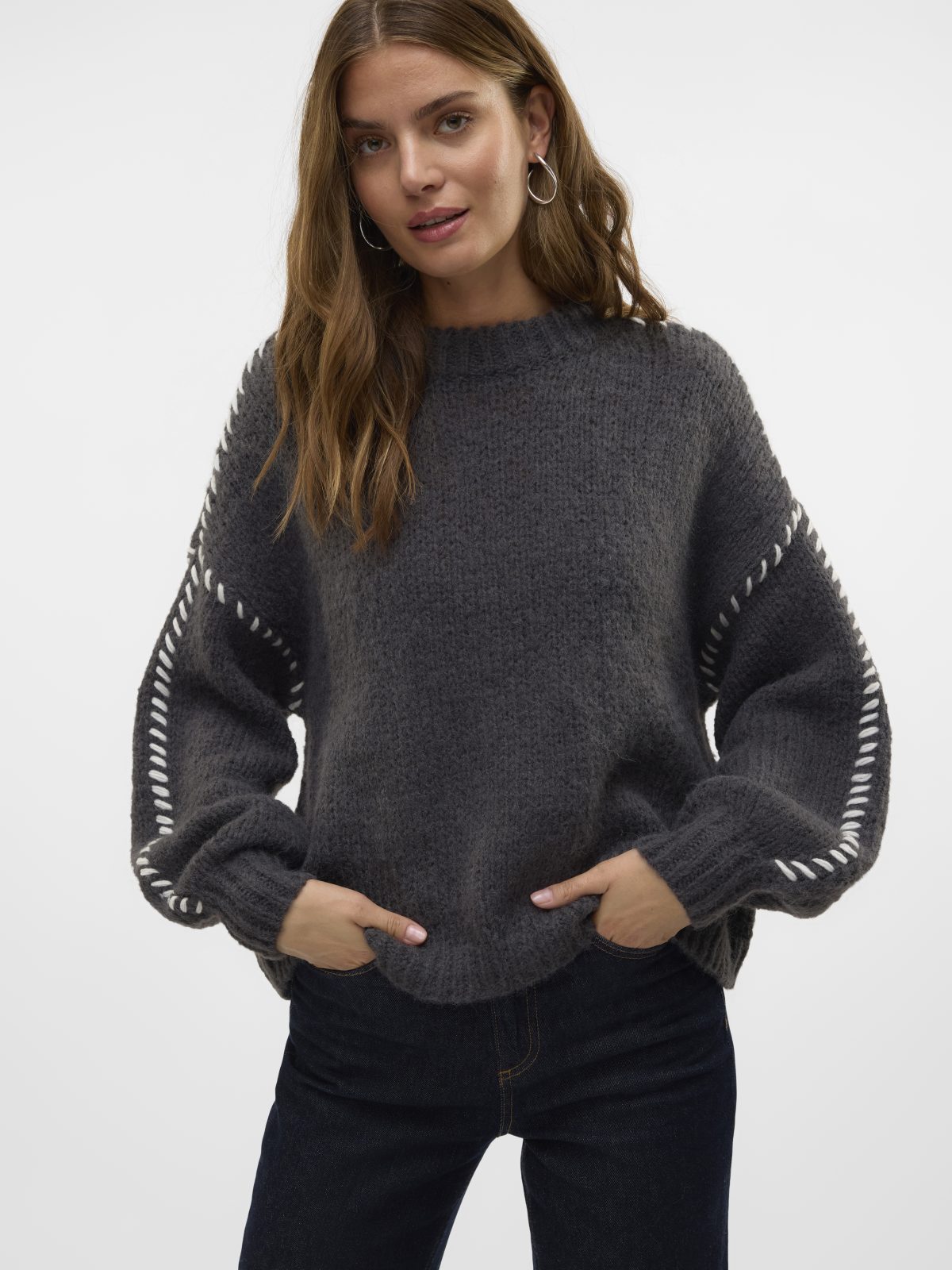 VMFENG LS O-NECK PULLOVER Asphalt
