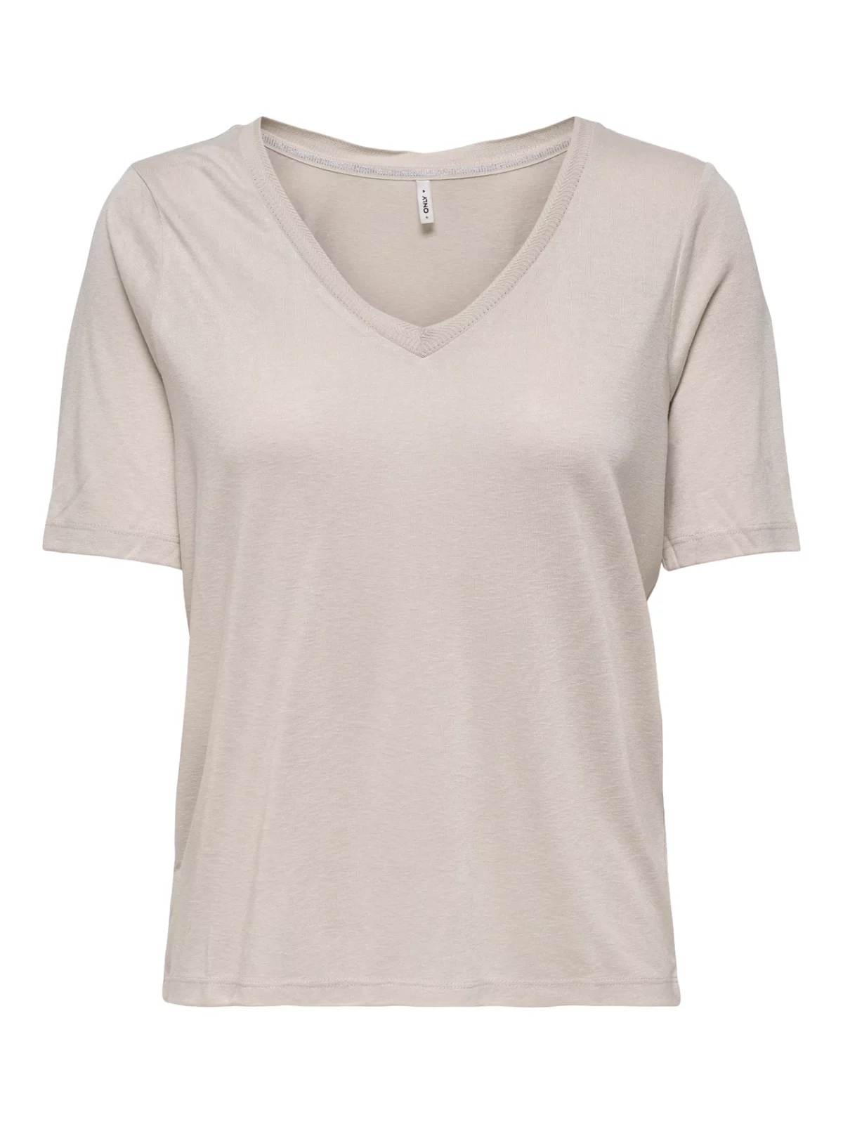 ONLELISE S/S V-NECK TOP Moonbeam