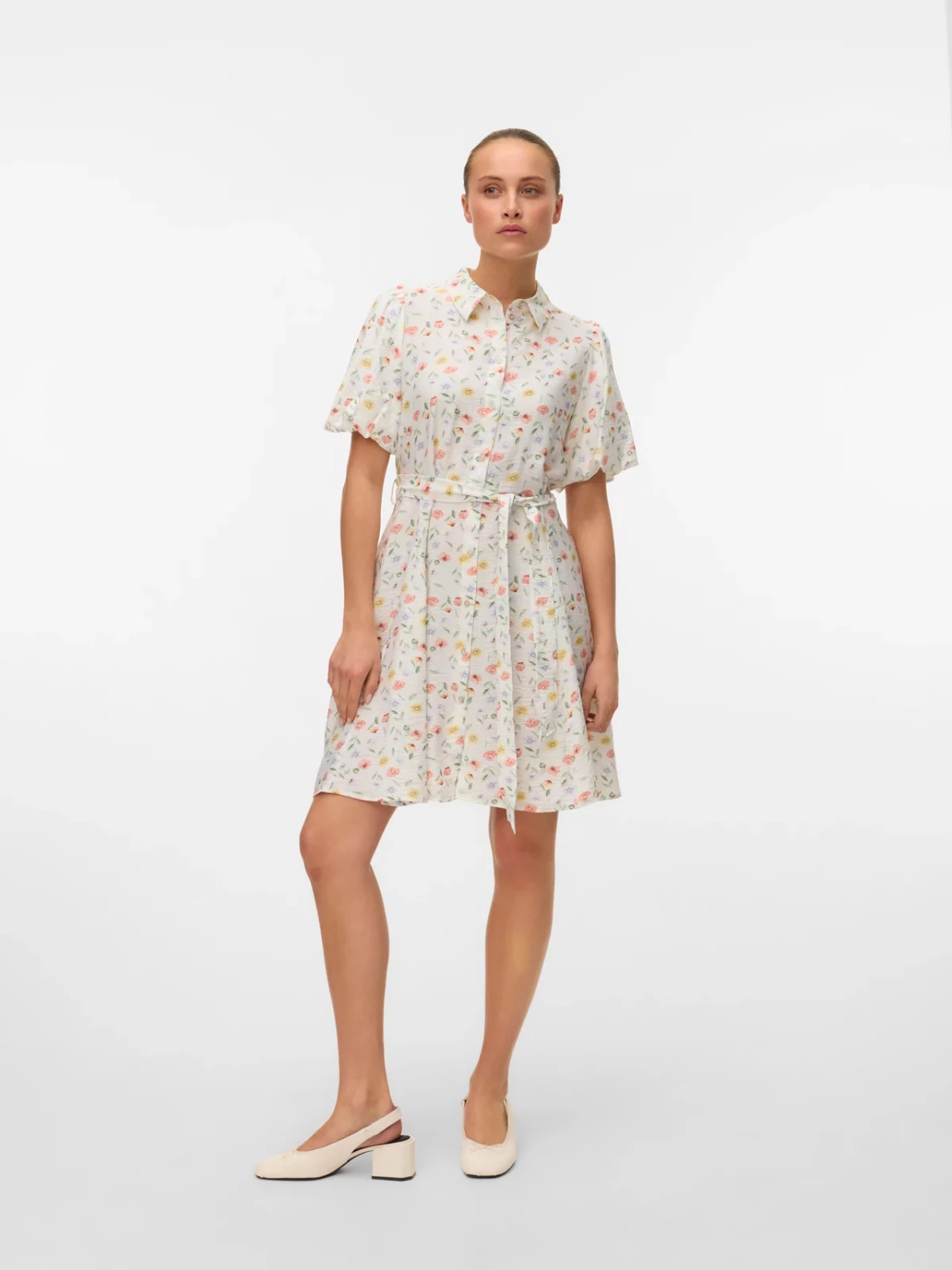 VMJOSIE 2/4 SHORT VOLUME DRESS
