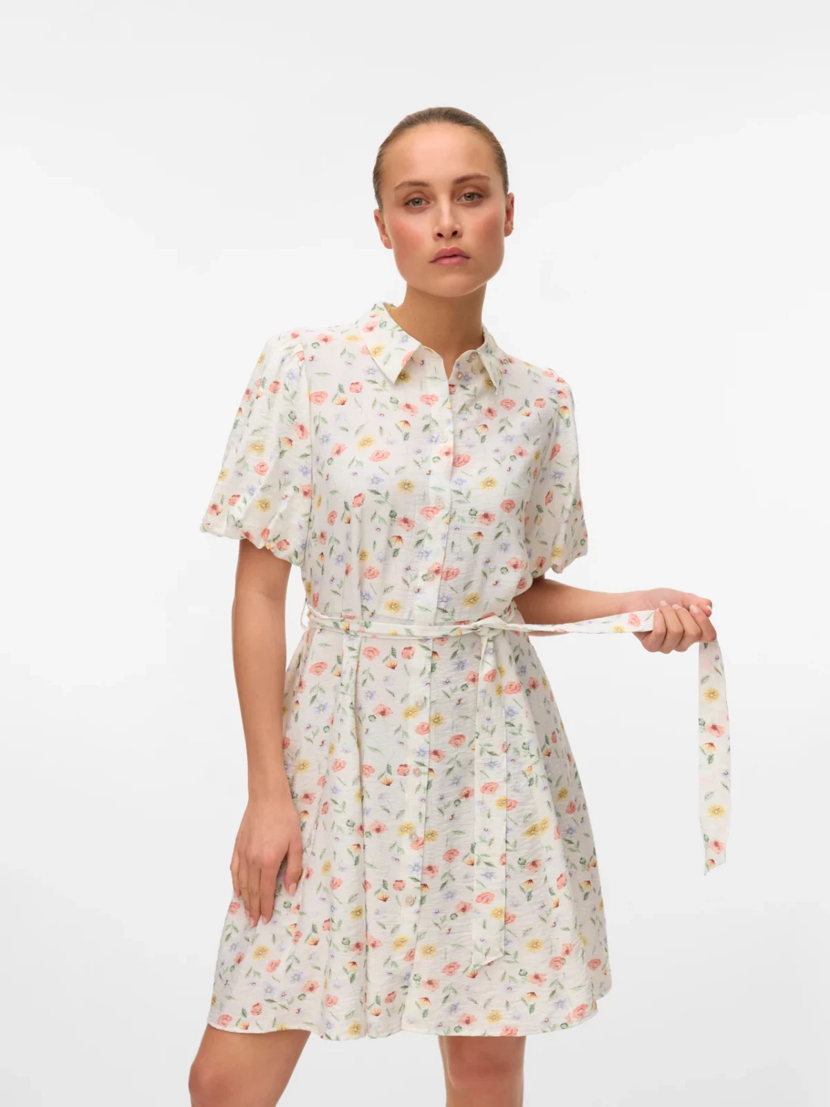 VMJOSIE 2/4 SHORT VOLUME DRESS