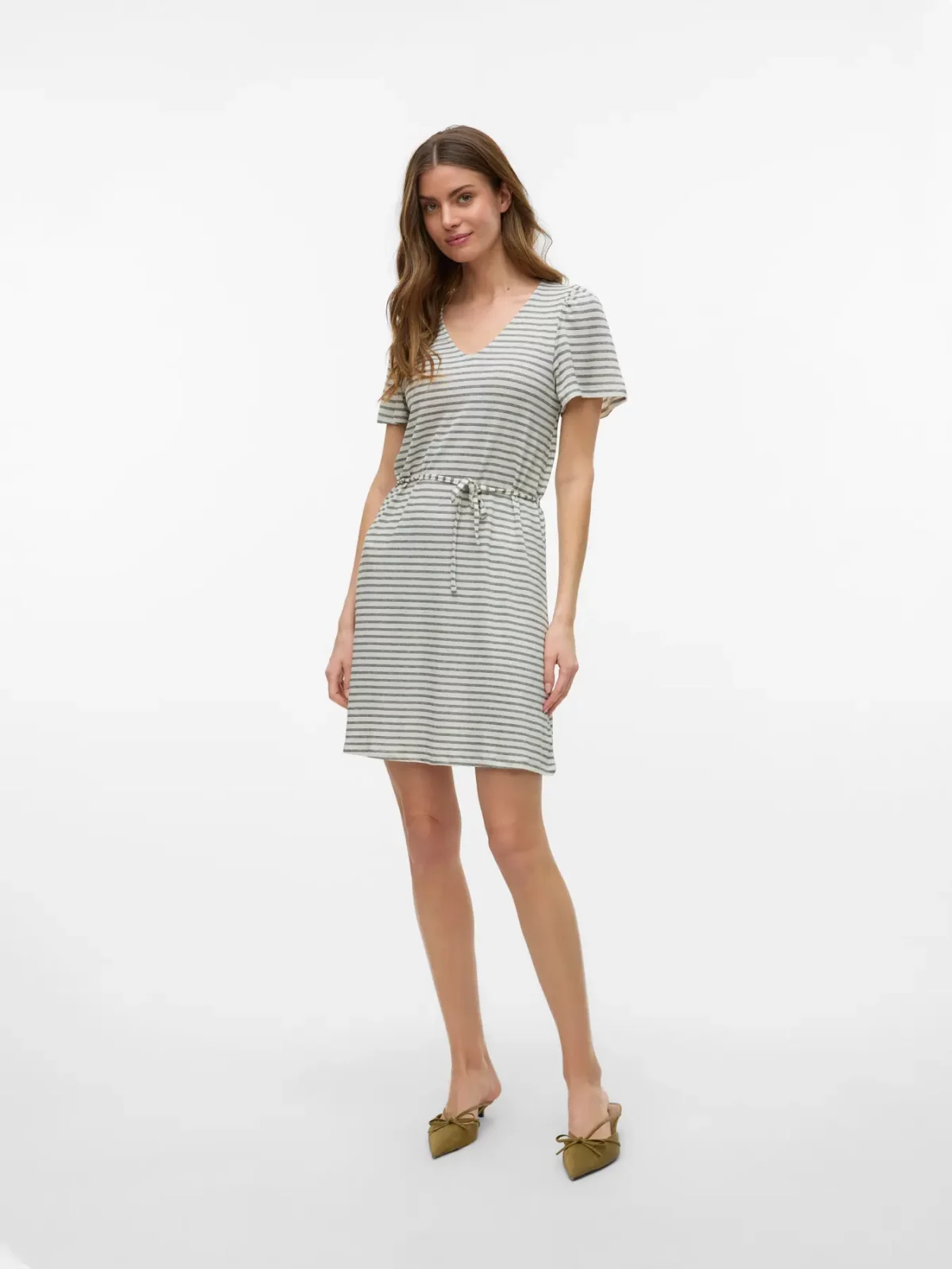 VMGINA 2/4 SHORT DRESS Oatmeal