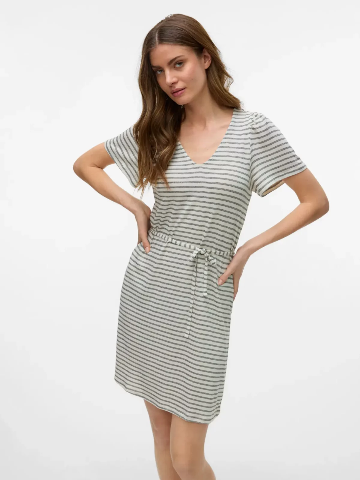 VMGINA 2/4 SHORT DRESS Oatmeal