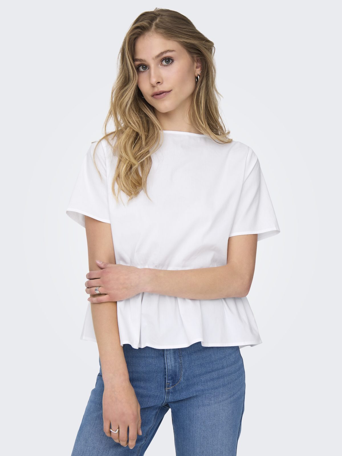 JDYMIO S/S STRING TOP White