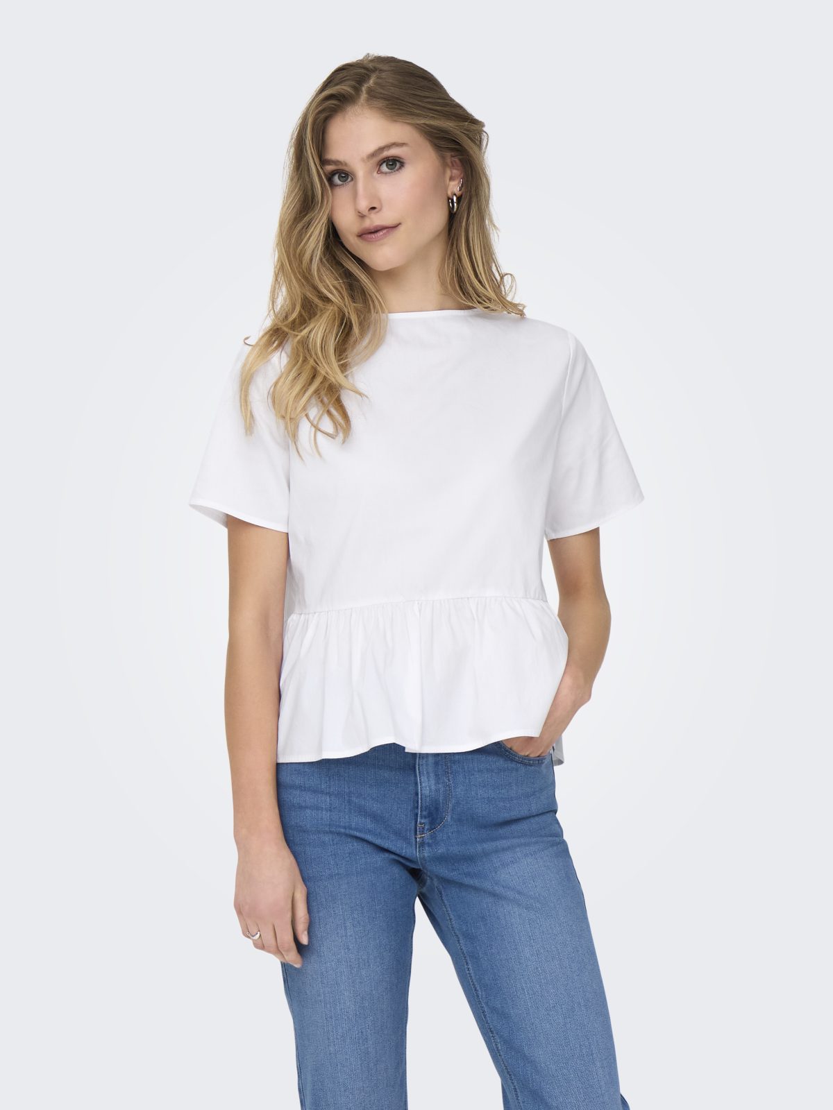 JDYMIO S/S STRING TOP White