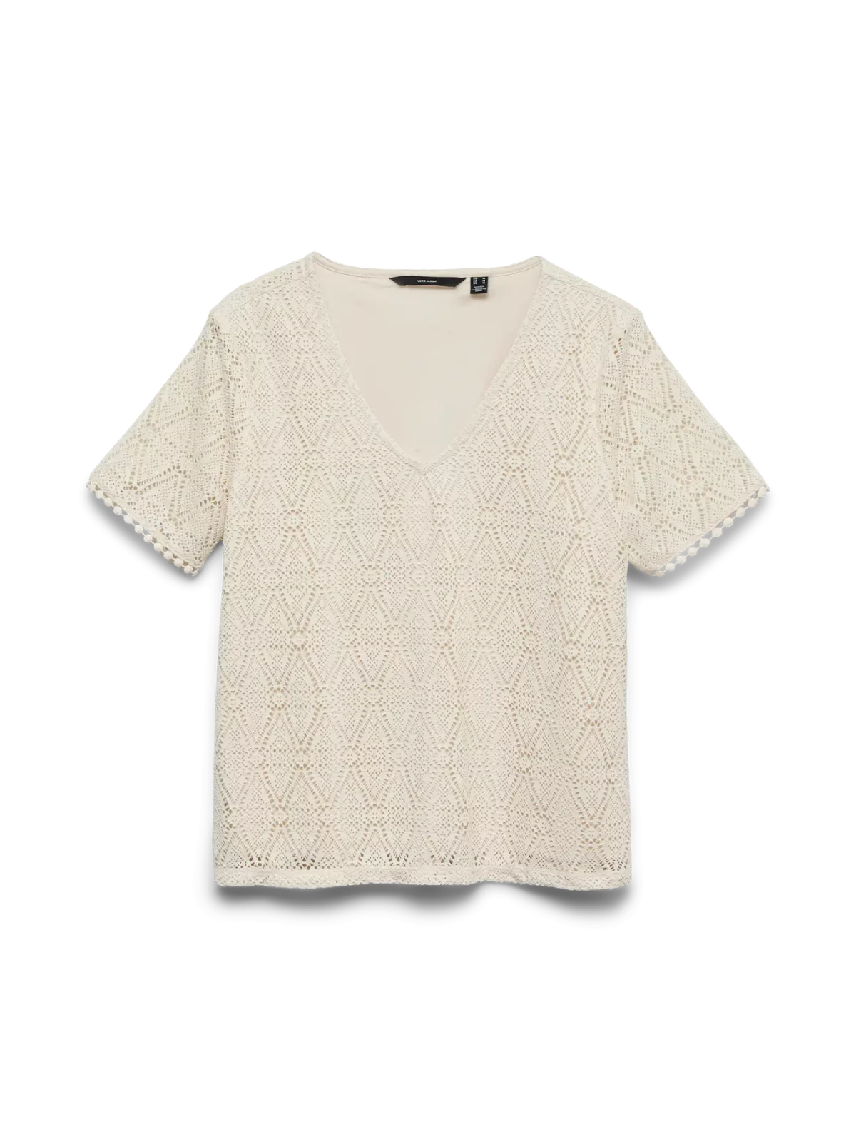 VMMAYA SS V NECK TOP Birch