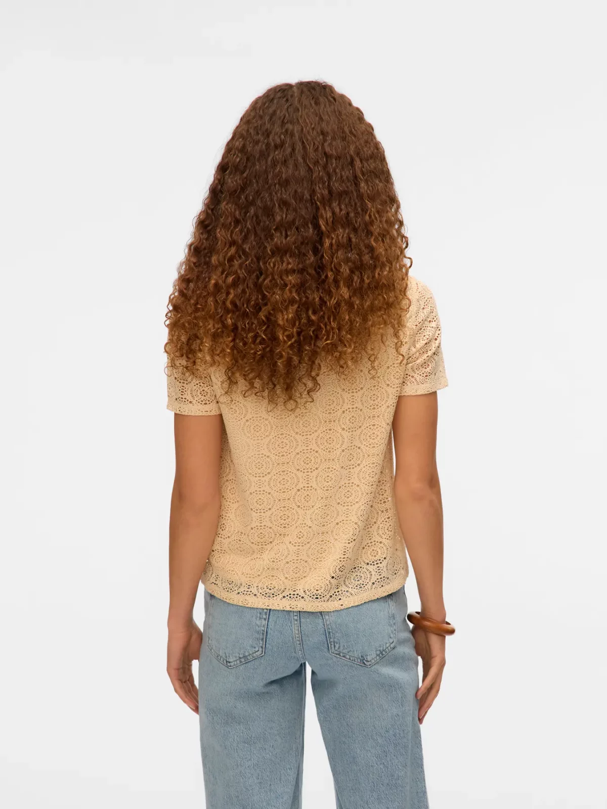 VMMAYA SS V NECK TOP Birch