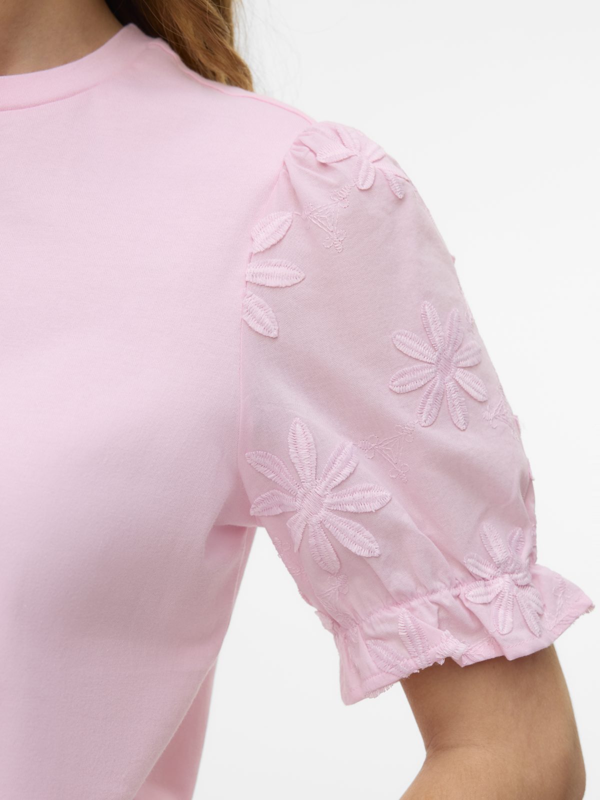 VMSENNA SS SLEEVE TOP Roseate Spoonbill