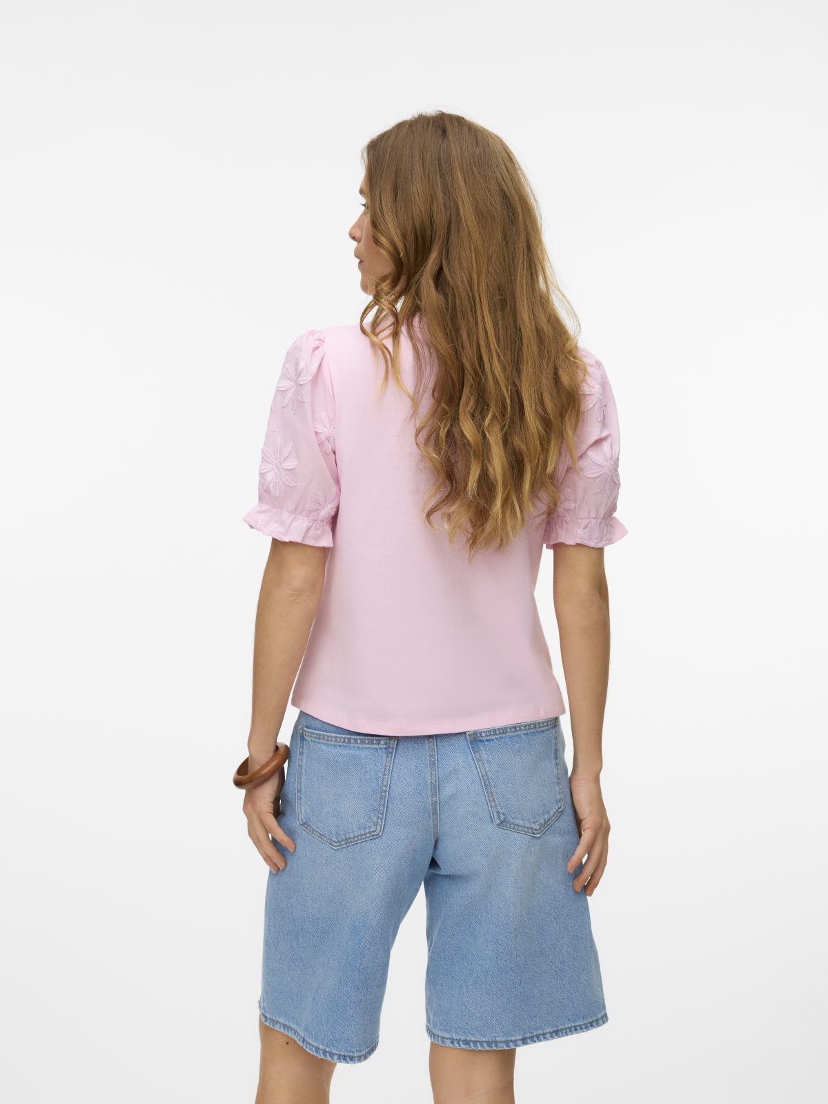 VMSENNA SS SLEEVE TOP Roseate Spoonbill