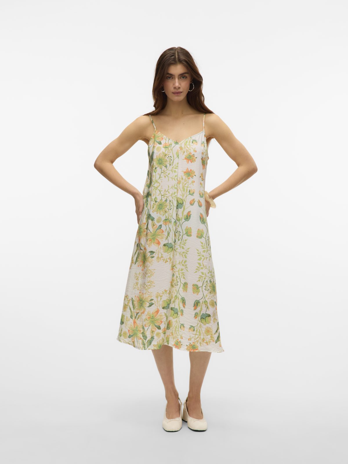 VMJOSIE CALF SINGLET DRESS Cloud Dancer - Bild 2