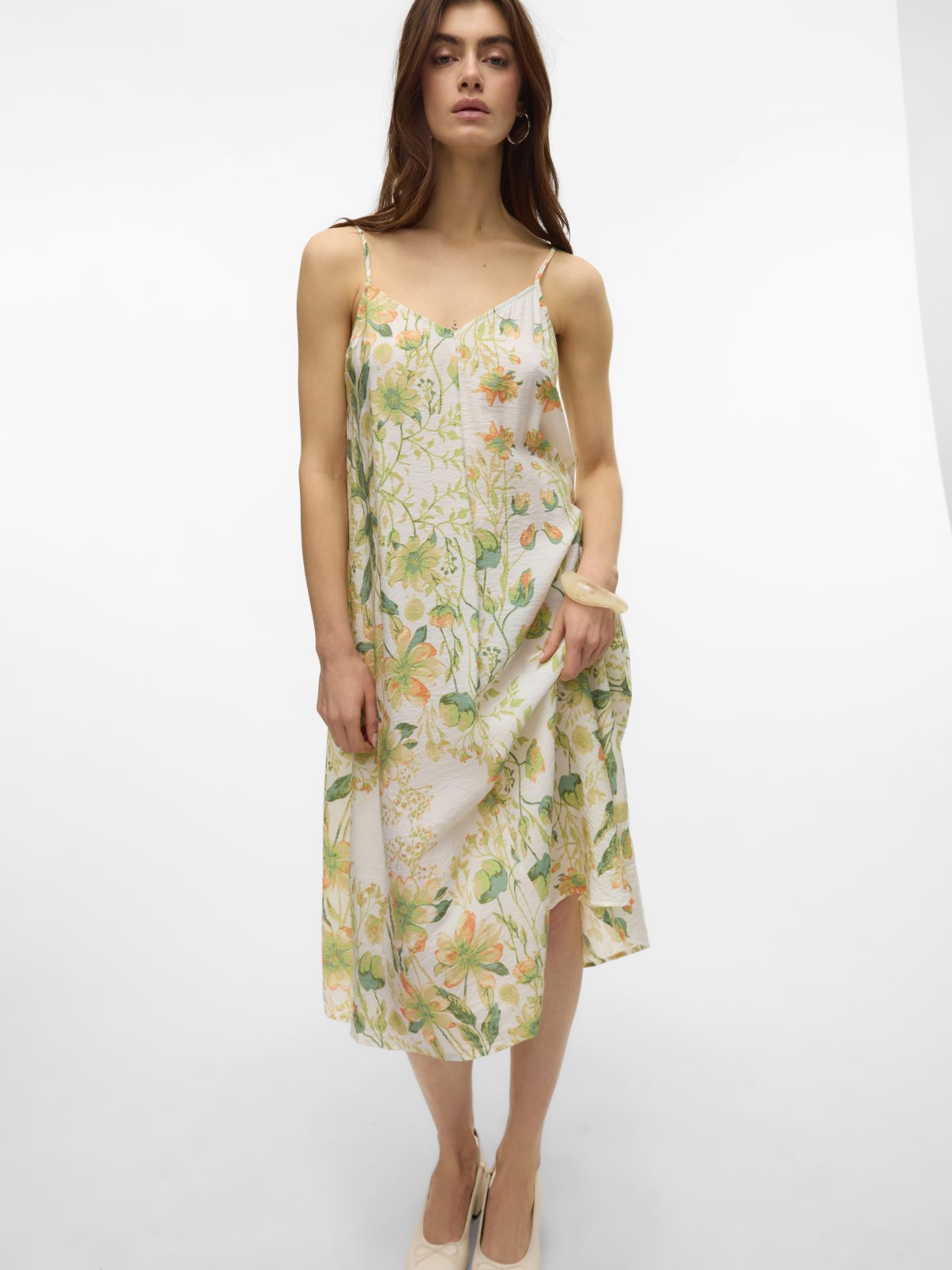 VMJOSIE CALF SINGLET DRESS Cloud Dancer - Bild 3