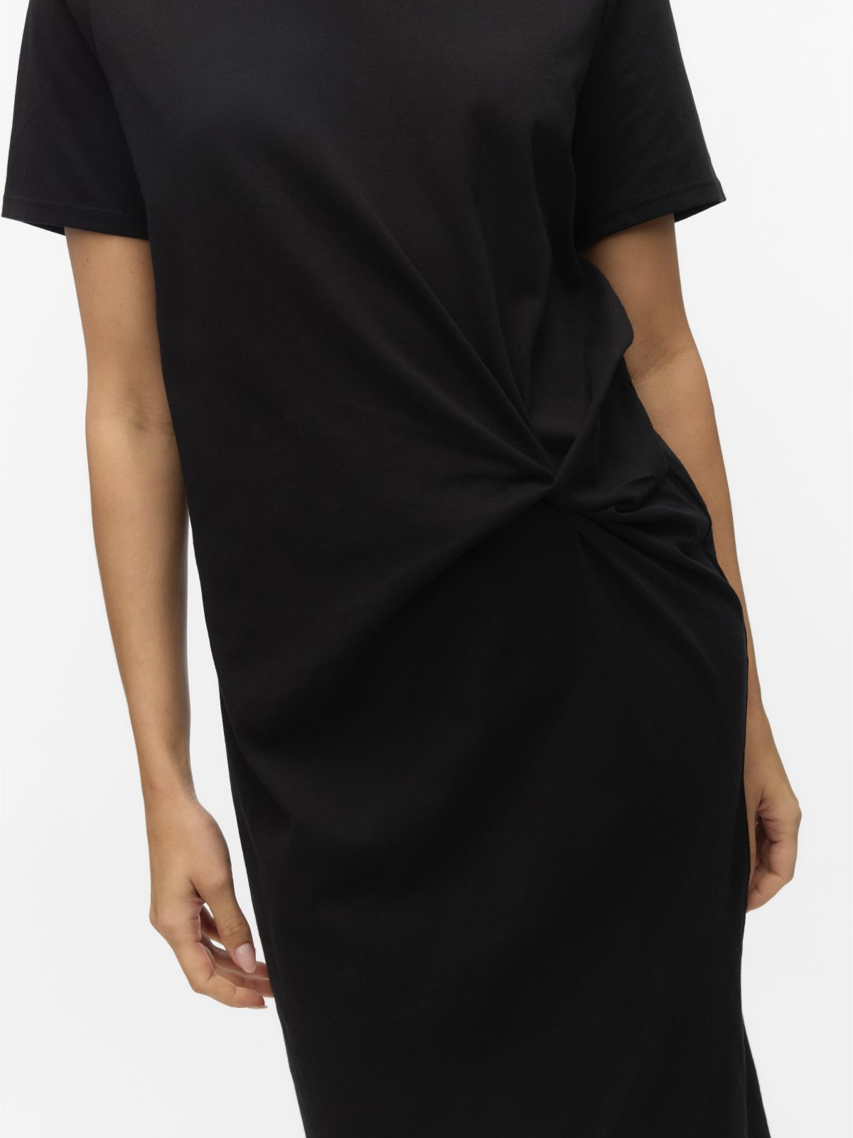 VMTASS SS O-NECK 7/8 DRESS Black