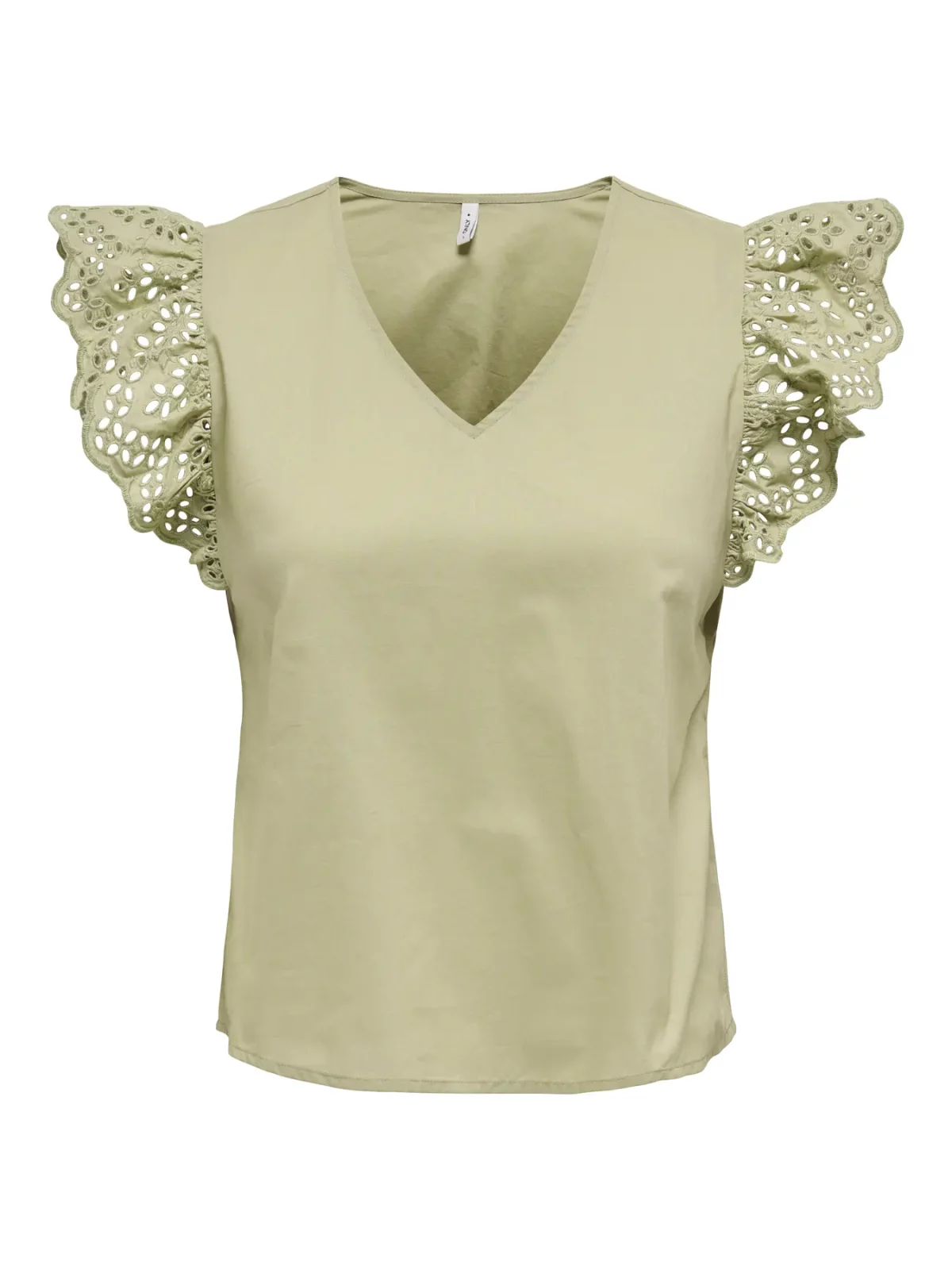 ONLLOU LIFE S/S FRILL TOP Elm