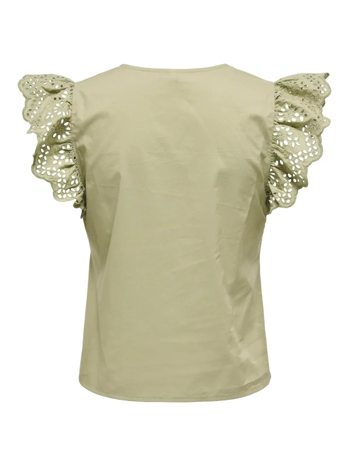 ONLLOU LIFE S/S FRILL TOP Elm