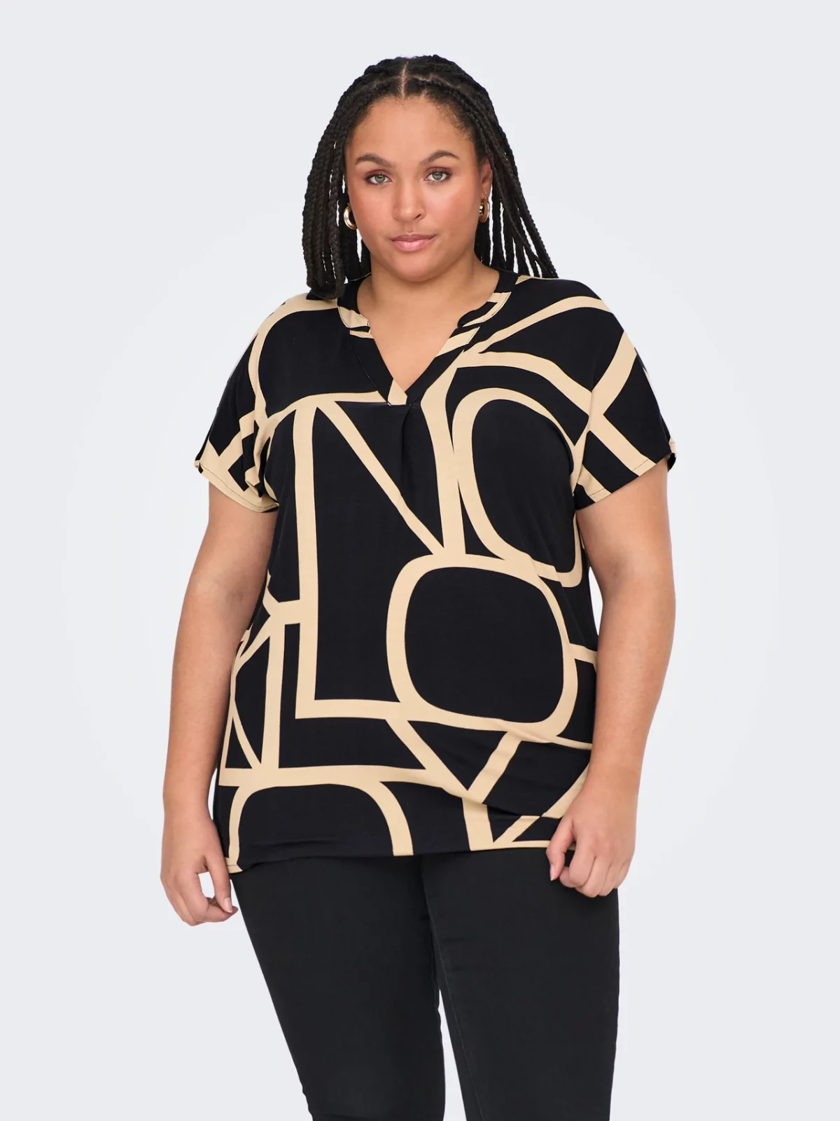 CARFYRLA LIFE V-NECK TOP Great Logo