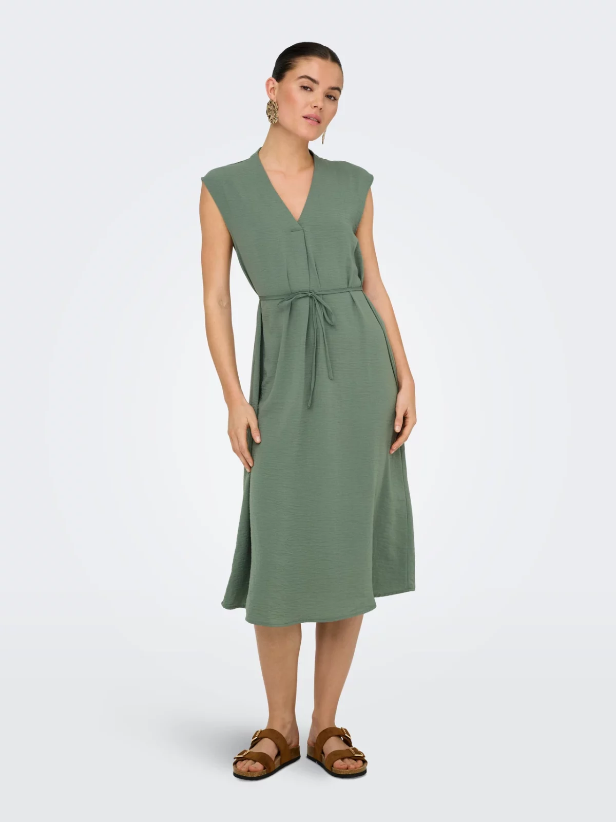 JDYDIVYA LIFE S/L MIDI DRESS Sea Spray