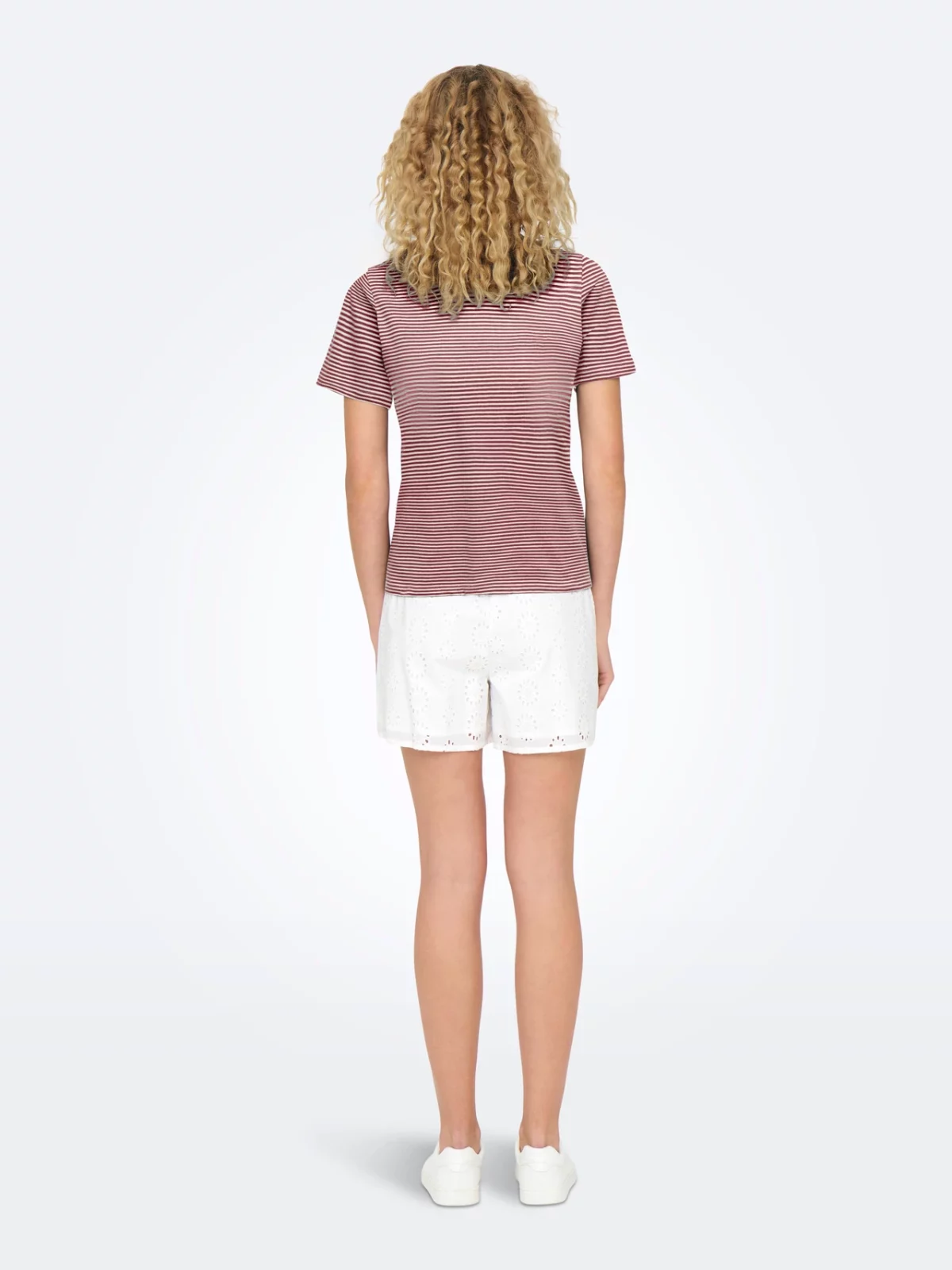 JDYPISA S/S PRINT TOP Cabernet