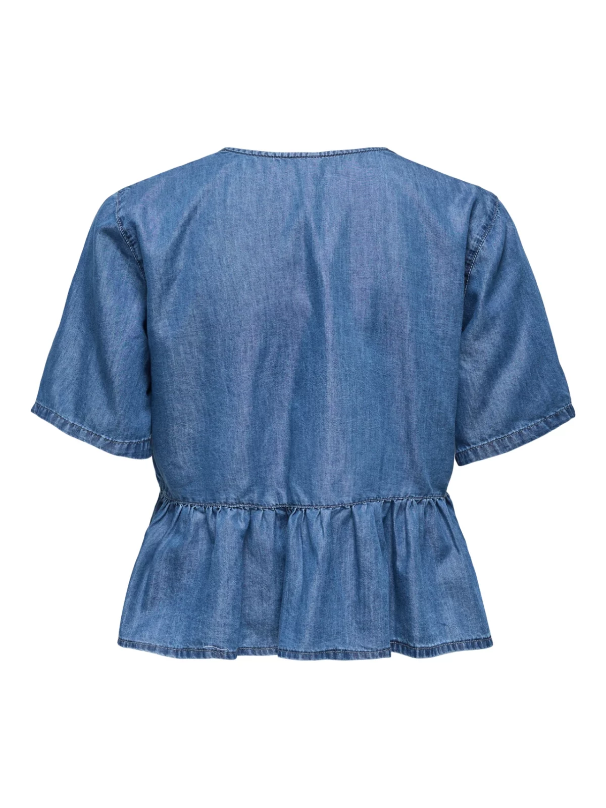 ONLBEA SS BOW DENIM SHIRT