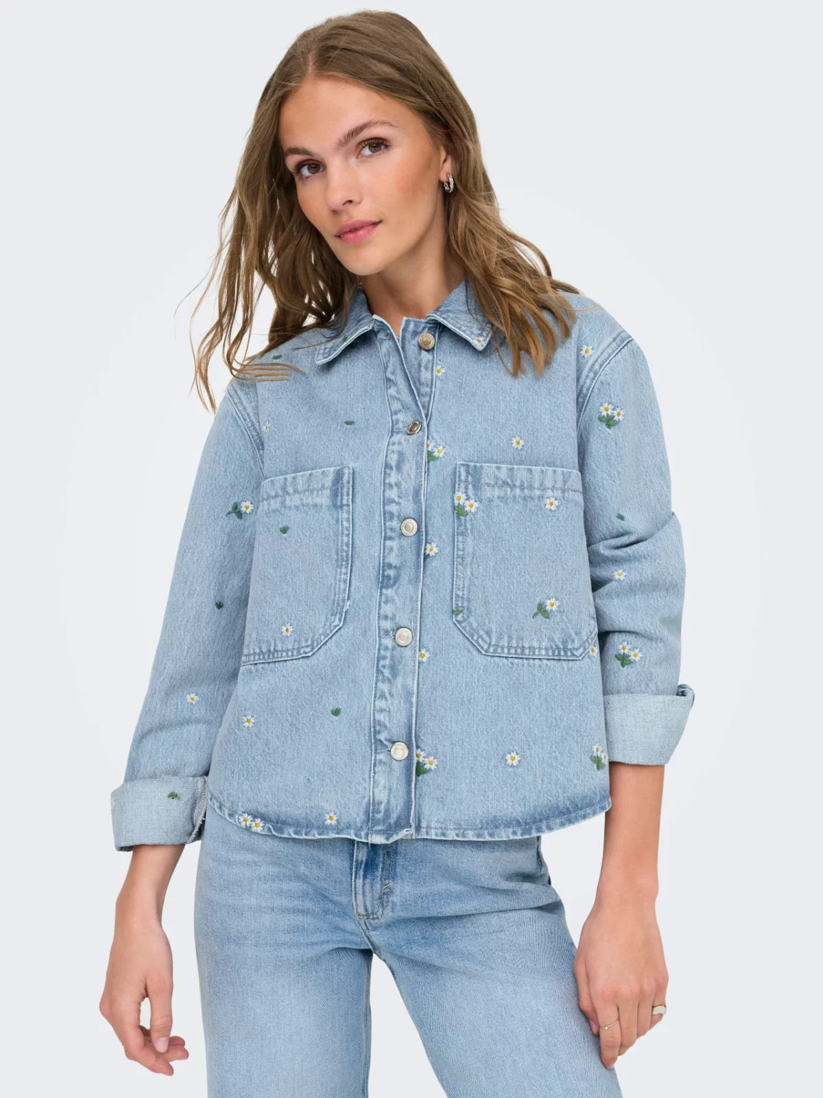 ONLCASSIE DENIM SHIRT Light Blue Denim