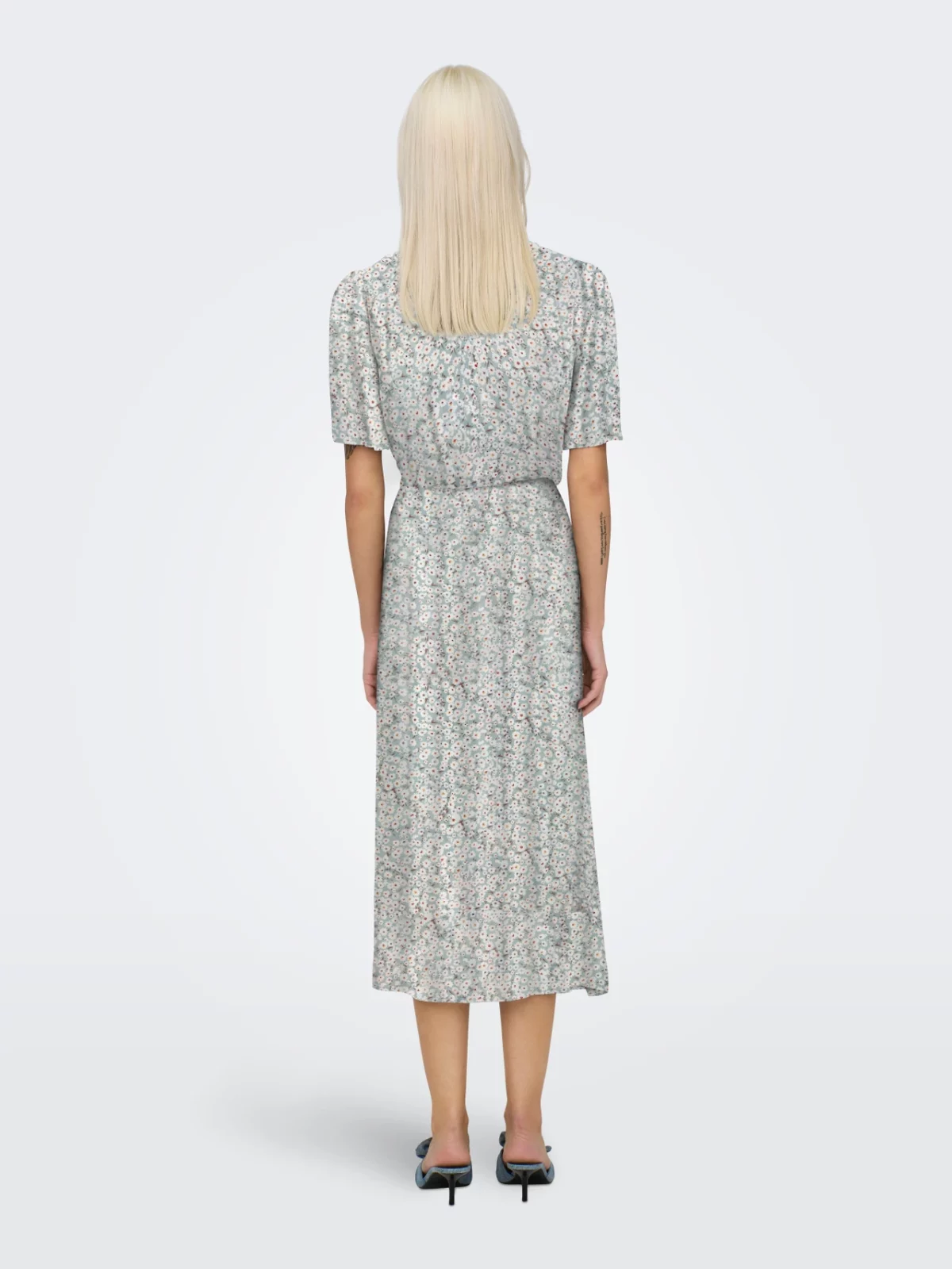 ONLHALIA S/S MIDI DRESS Gray Mist