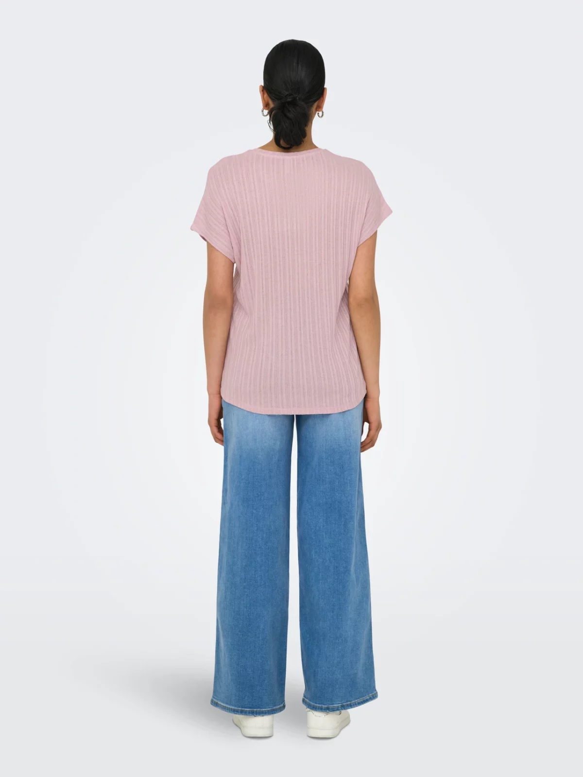 ONLIRINA S/S O-NECK TOP Violet Ice