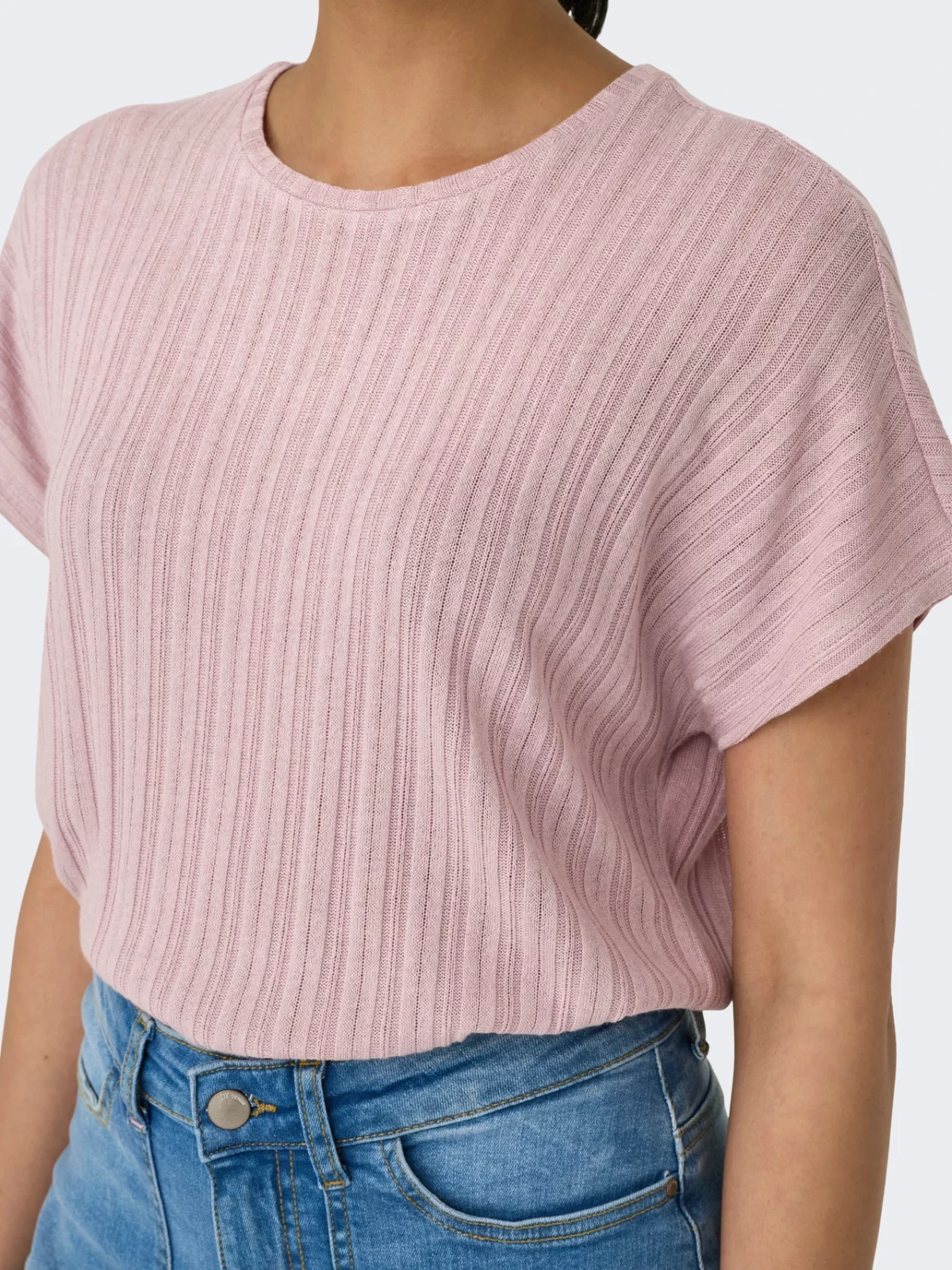 ONLIRINA S/S O-NECK TOP Violet Ice