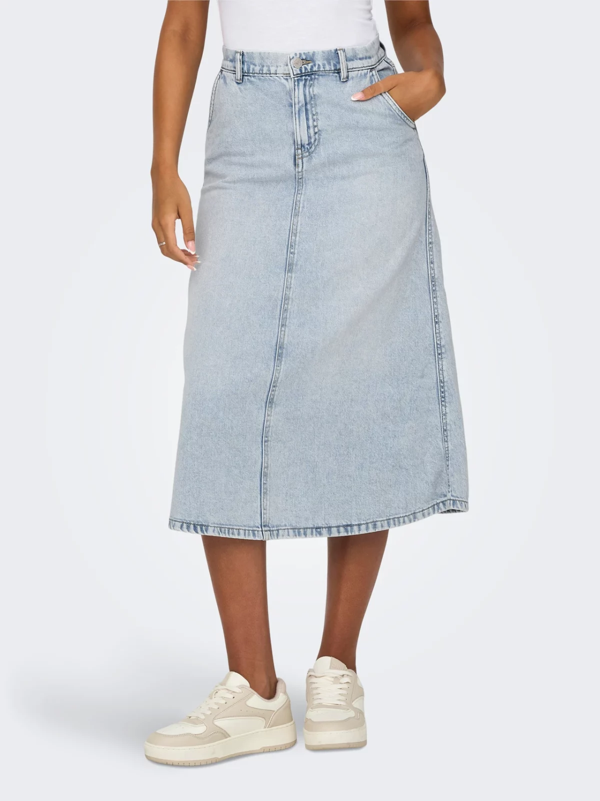 ONLMINDY LOOSE SKIRT Light Blue Denim