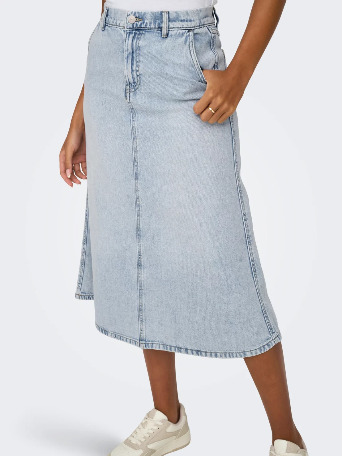 ONLMINDY LOOSE SKIRT Light Blue Denim