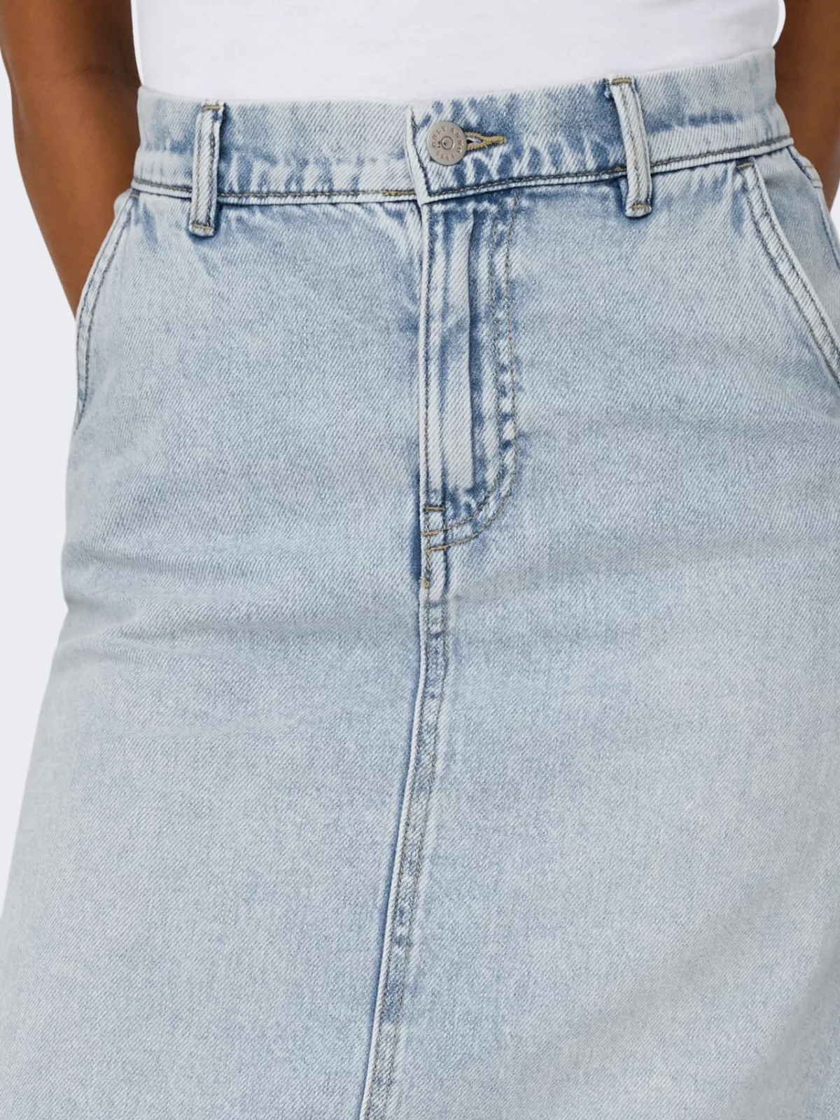 ONLMINDY LOOSE SKIRT Light Blue Denim