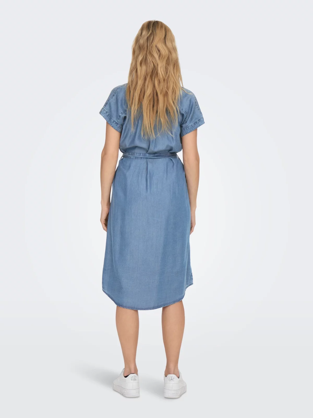 ONLPEMA HANNOVER SS DRESS Medium Blue Denim