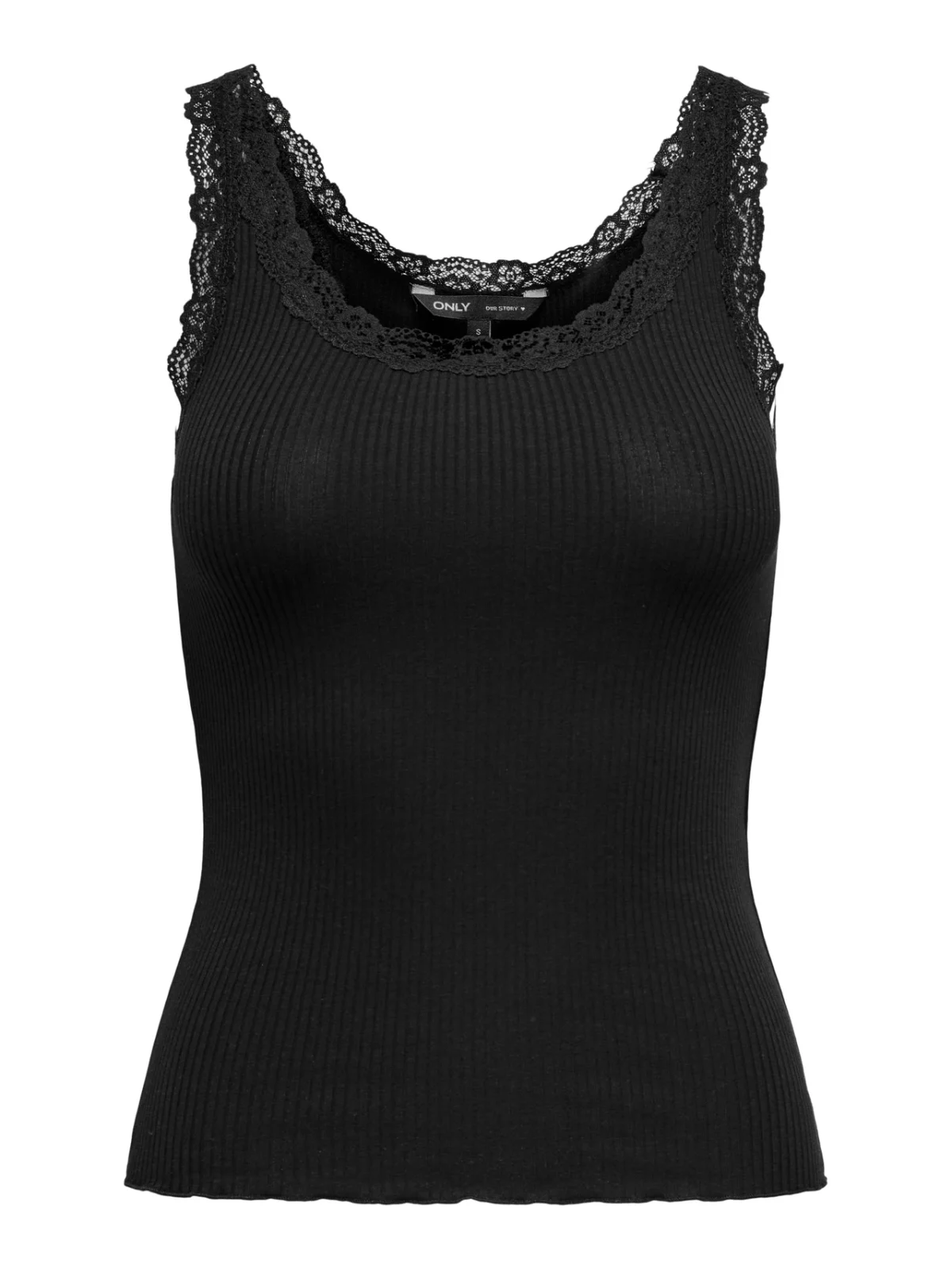 ONLSARA SHARAI LACE TANK TOP Black