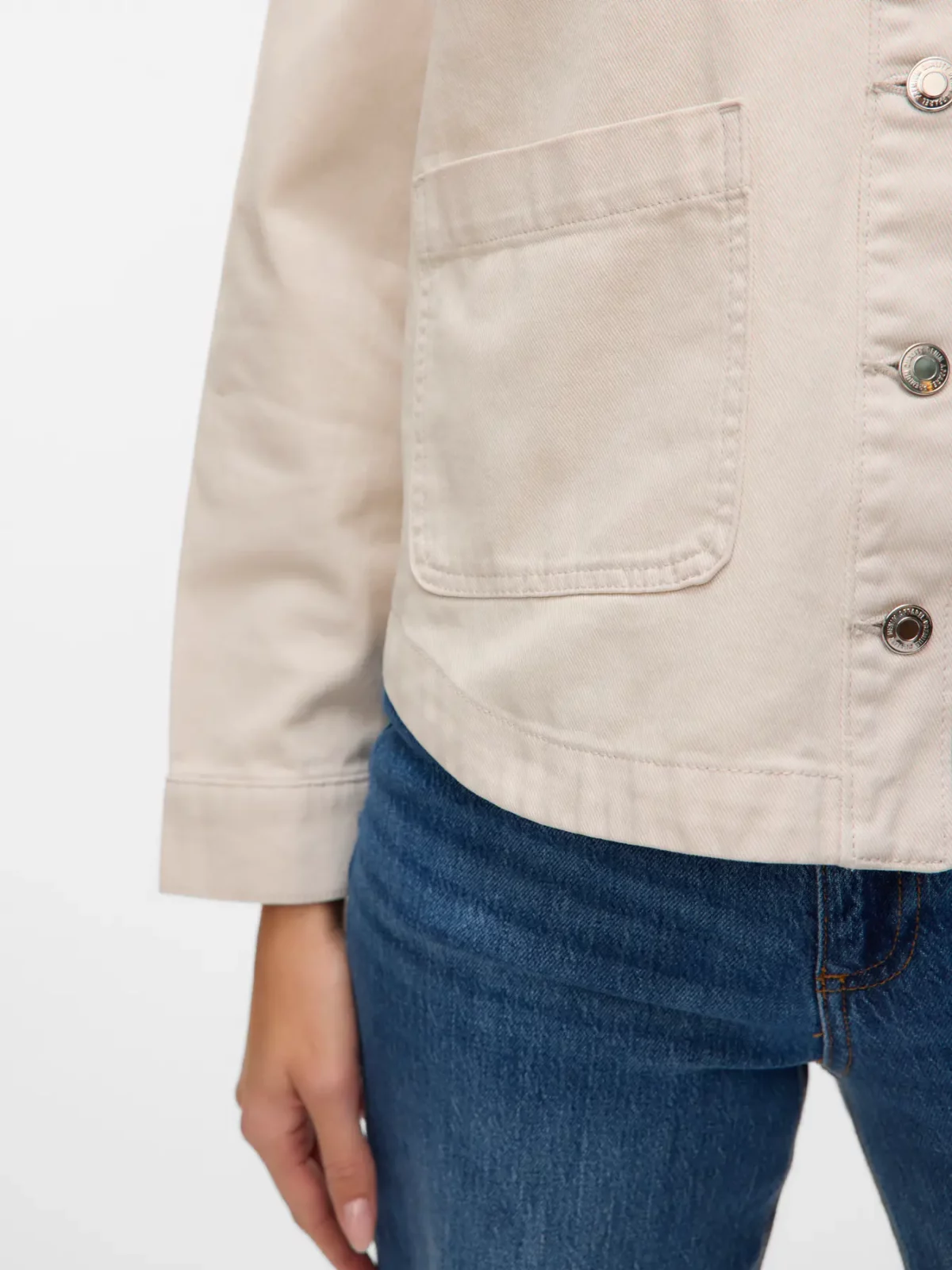 VMJAMIE LS DENIM SHACKET Birch