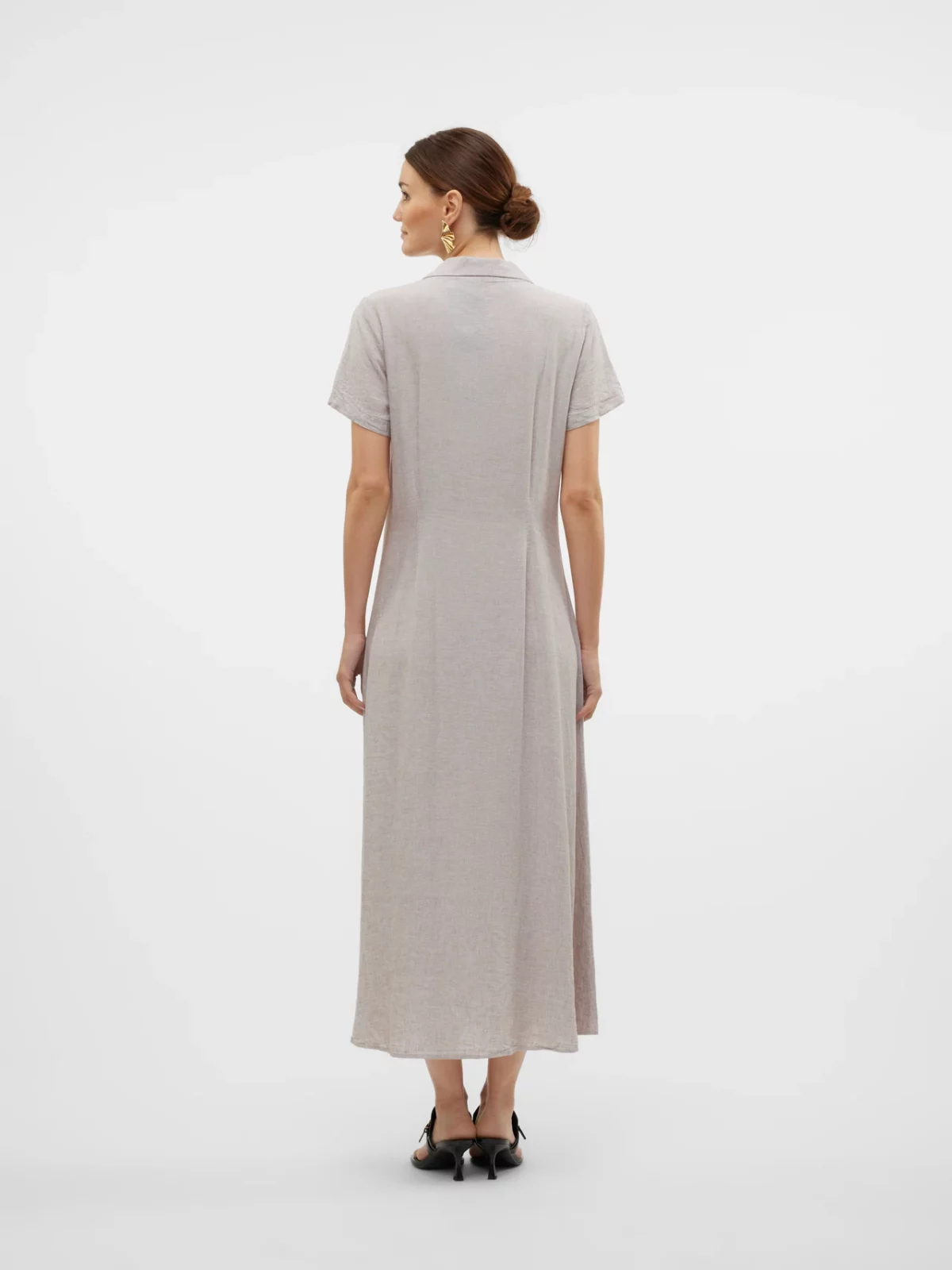 VMLINN SS 7/8 VOLUME DRESS Moon Rock