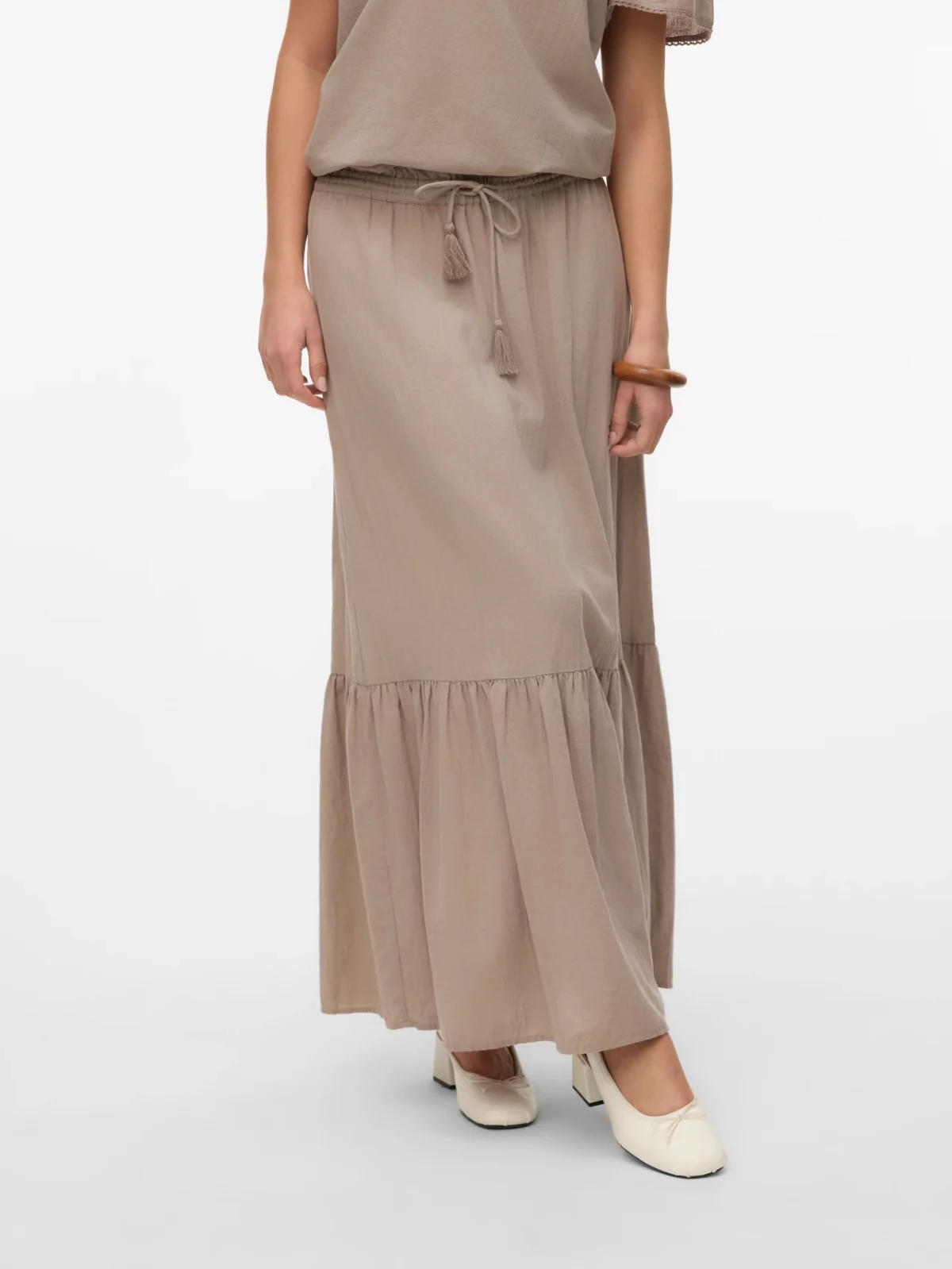 VMPRETTY MAXI SKIRT Moon Rock