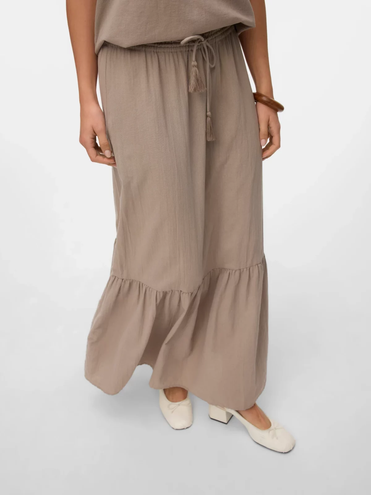 VMPRETTY MAXI SKIRT Moon Rock