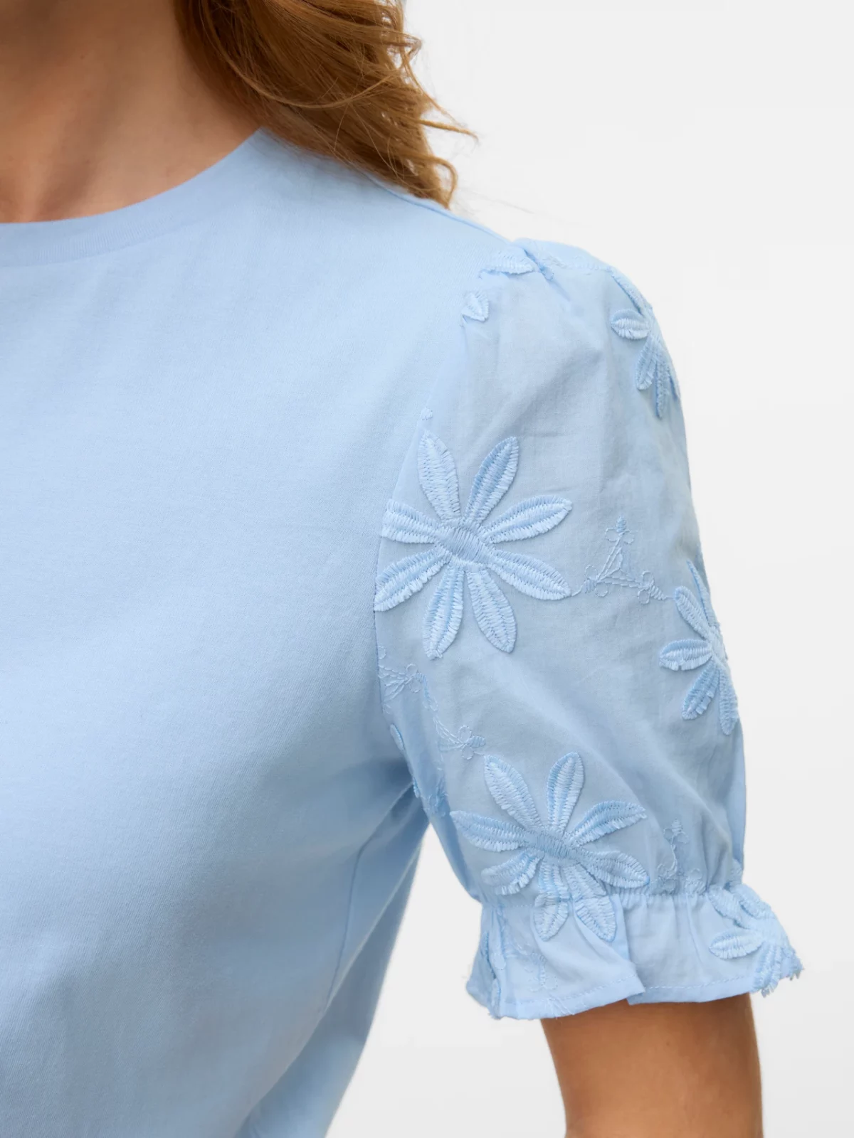 VMSENNA SS SLEEVE TOP Cashmere Blue