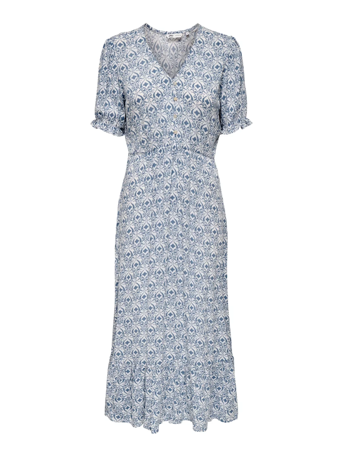 ONLCHIANTI S/S LONG DRESS Smith Blue Graphic