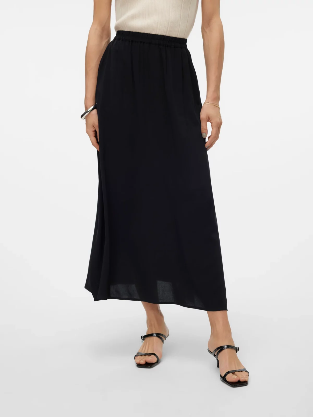 VMEASY JOY MAXI SLIT SKIRT Black - Bild 2