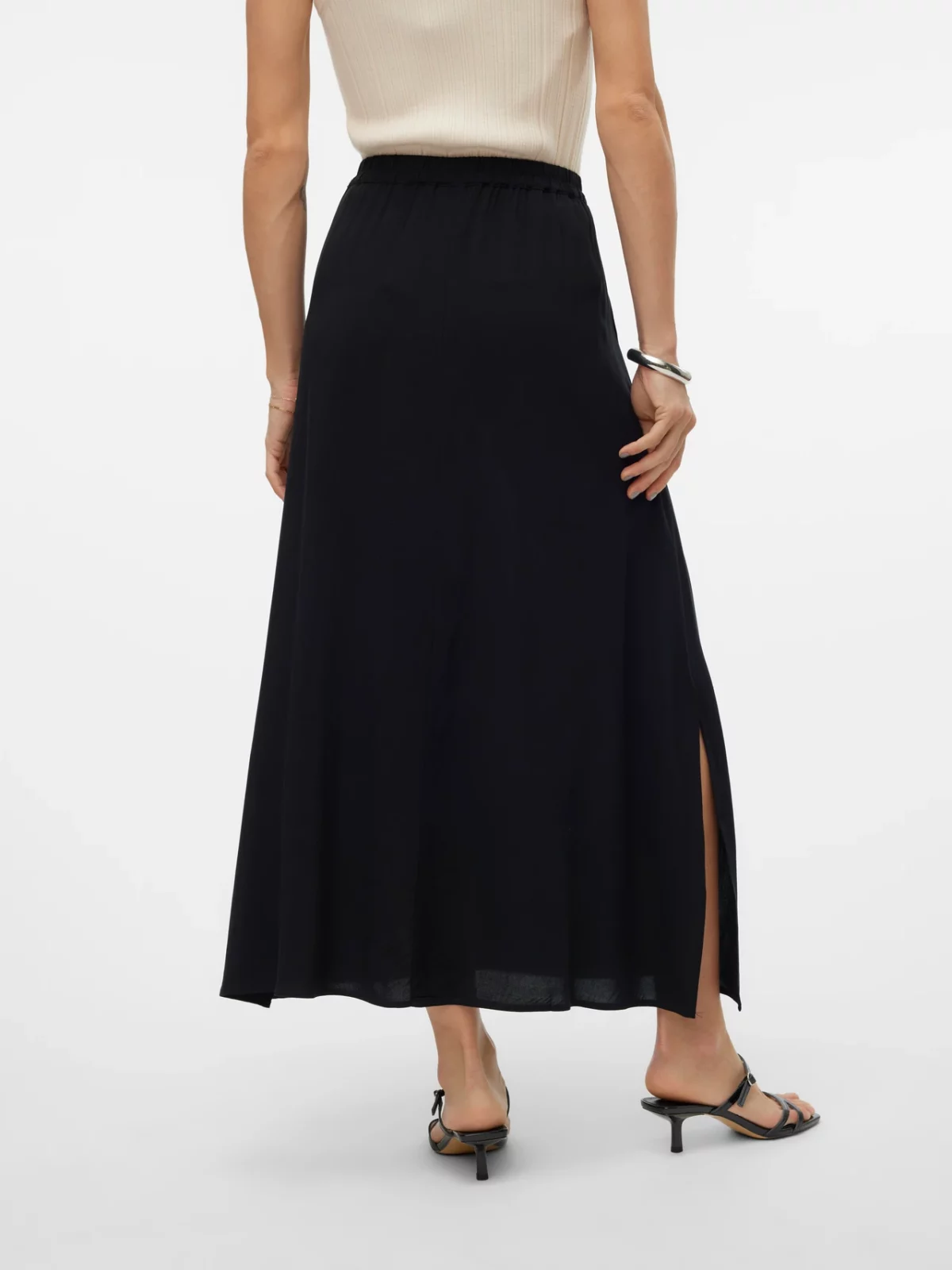 VMEASY JOY MAXI SLIT SKIRT Black - Bild 3