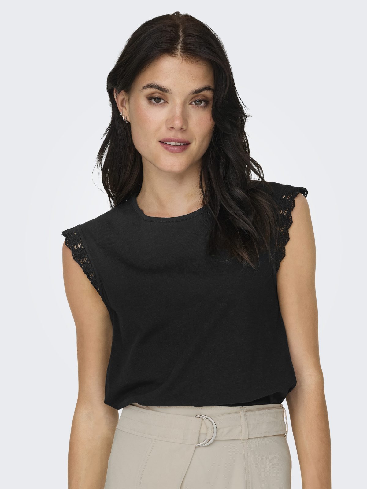 JDYSALVA LIFE S/L CROCHET TOP Black - Bild 3