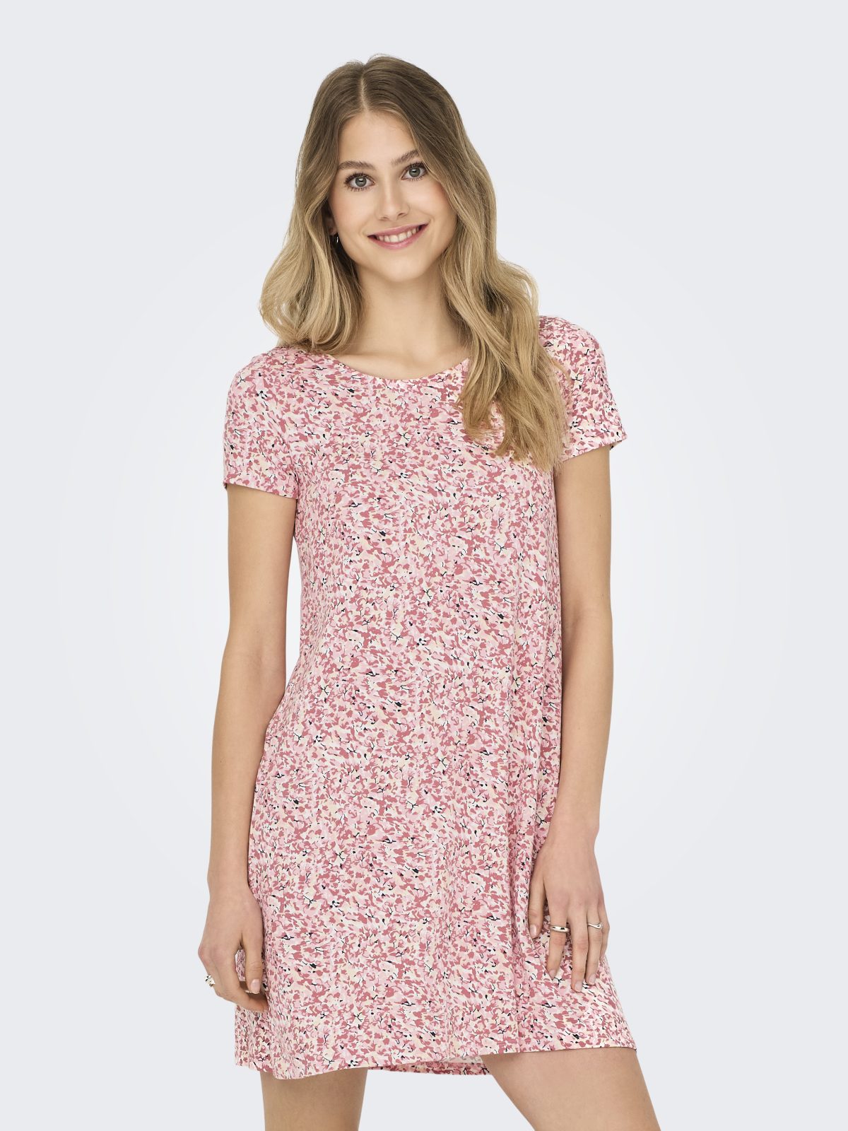 ONLBERA BACK LACE S/S DRESS Rose Smoke - Bild 3