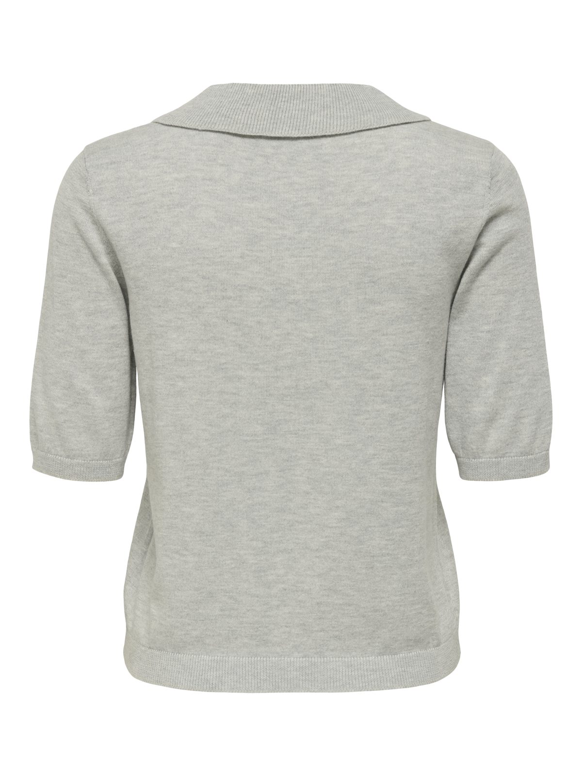 JDYBODIL S/S COLLAR PULLOVER Light Grey Melange - Bild 2