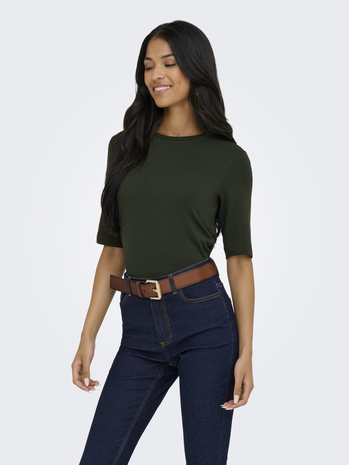 JDYMILA S/S LOOSE O-NECK TOP Rosin - Bild 3