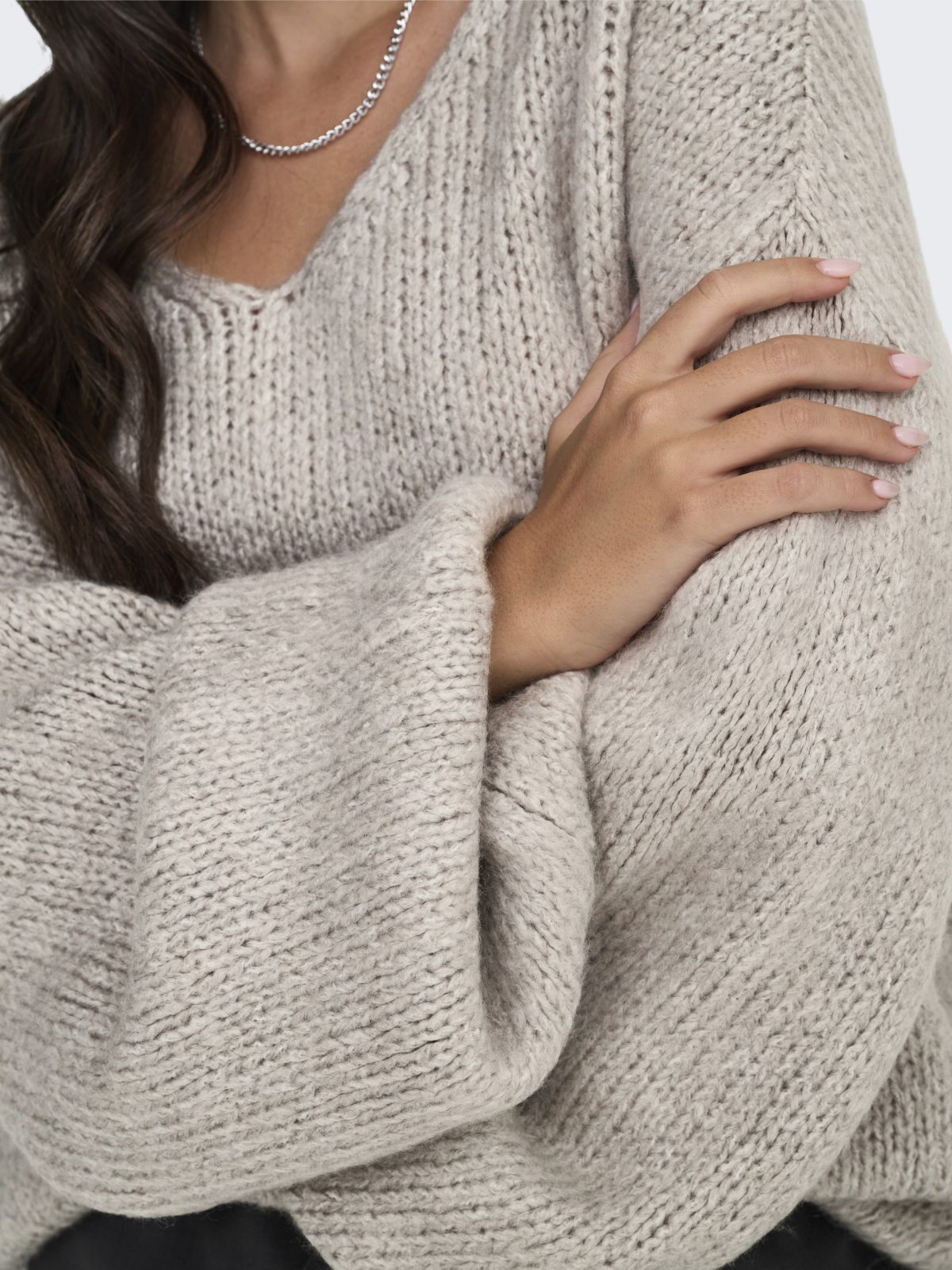 JDYDINEA L/S REVERSIBLE PULLOVER Chateau Gray - Bild 5