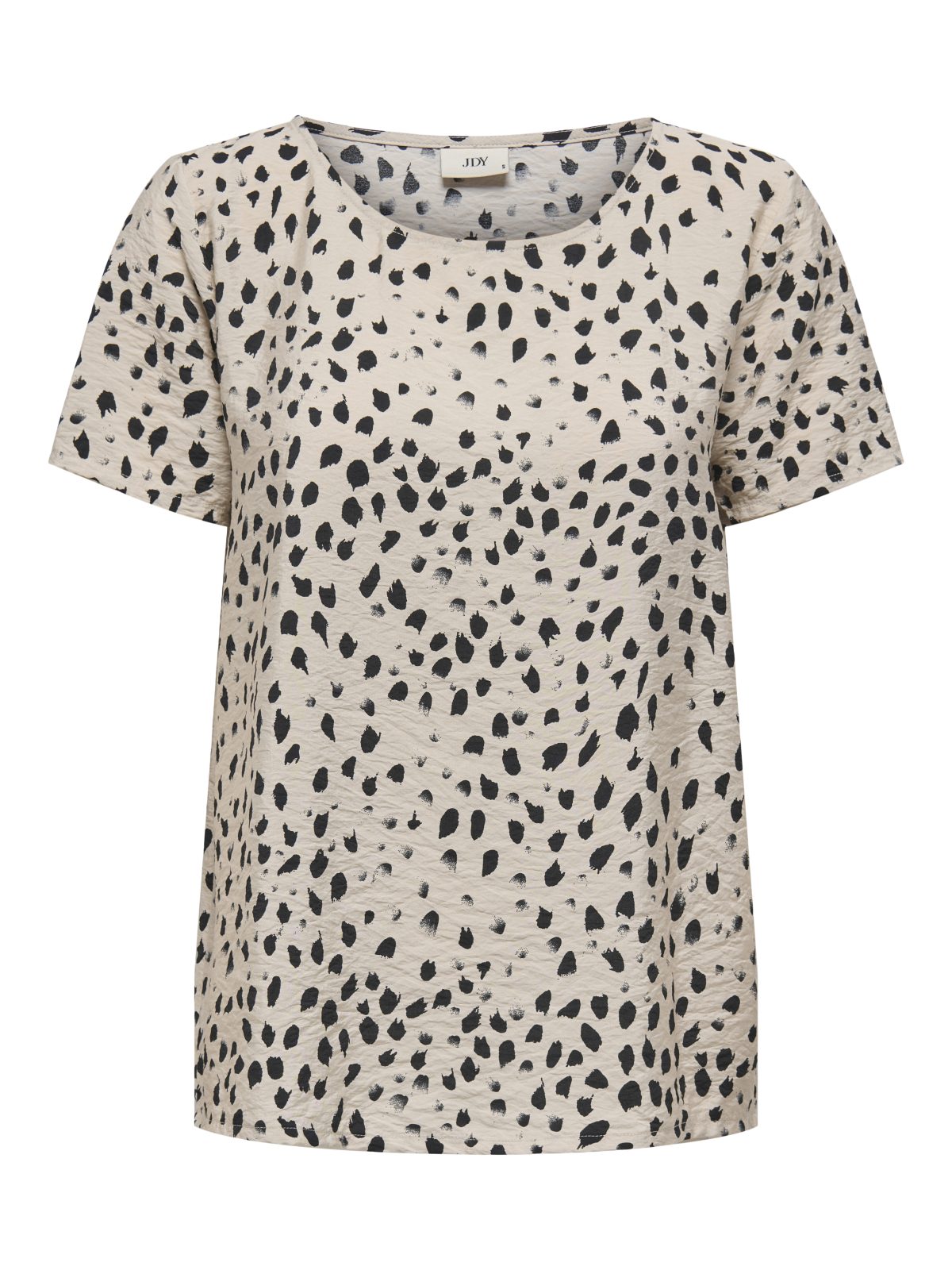 JDYTROYA LIFE S/S O-NECK TOP Silver Lining