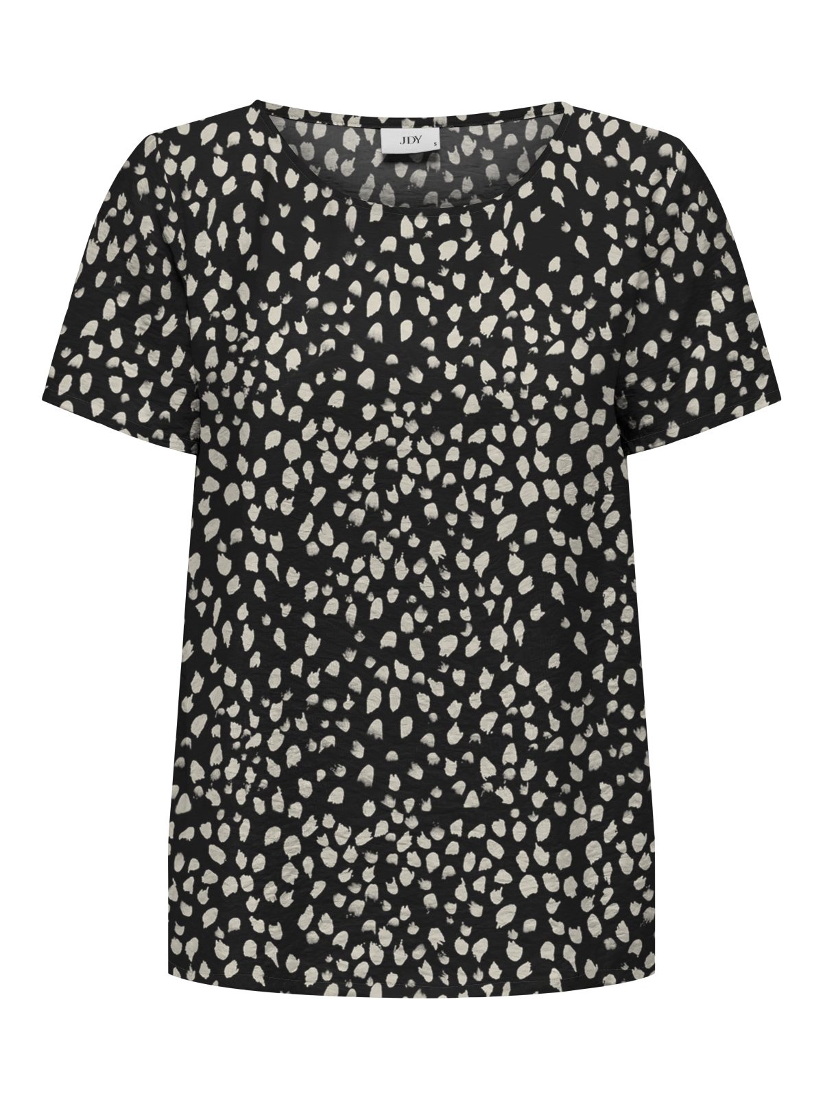 JDYTROYA LIFE S/S O-NECK TOP Black
